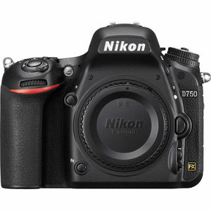Nikon D750 Digital Camera with 50mm f/1.4D Lens 1543 + 64GB Card + Bag Intl Nikon