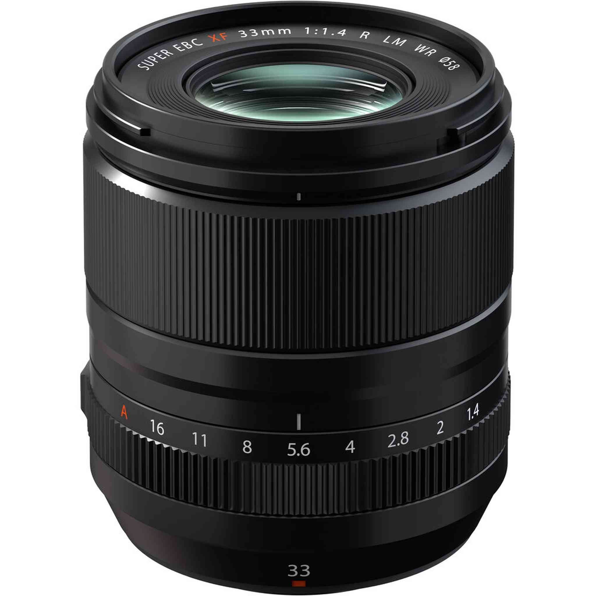 Fujifilm Fujinon XF 33mm f/1.4 R LM WR Prime Lens + 64GB SD Card Bundle Fujifilm