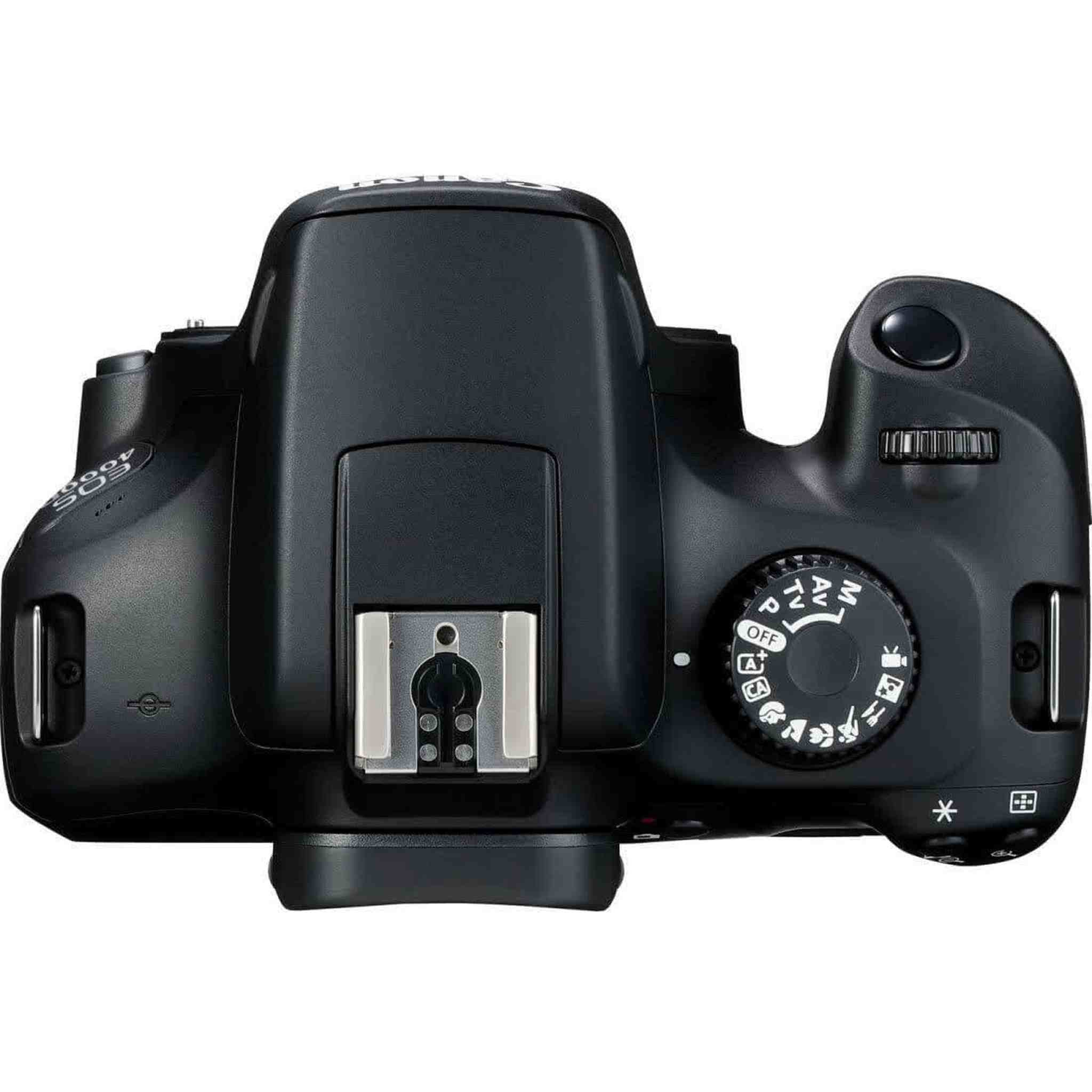 Canon EOS 4000D DSLR Camera & EF-S 18-55 mm f/3.5-5.6 IS III Lens + 75-300mm Telephoto Zoom Lens + 64GB Memory Card + Camera Bag Canon