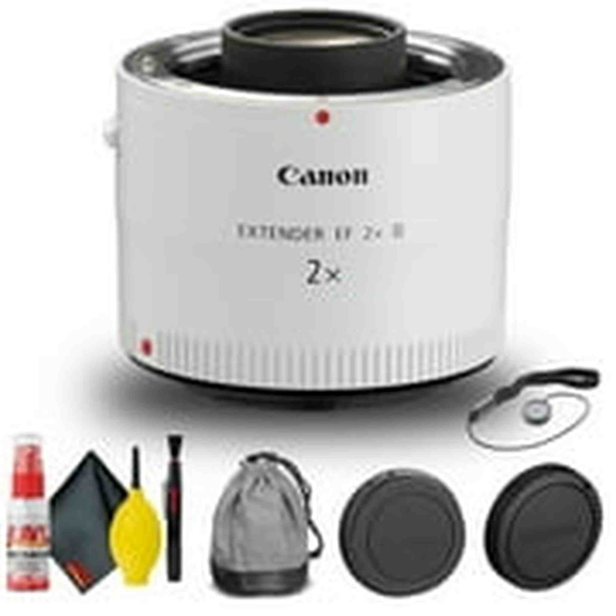 Canon Extender EF 2X III 4410B002 + Cap Keeper + Cleaning Kit Base Bundle Canon