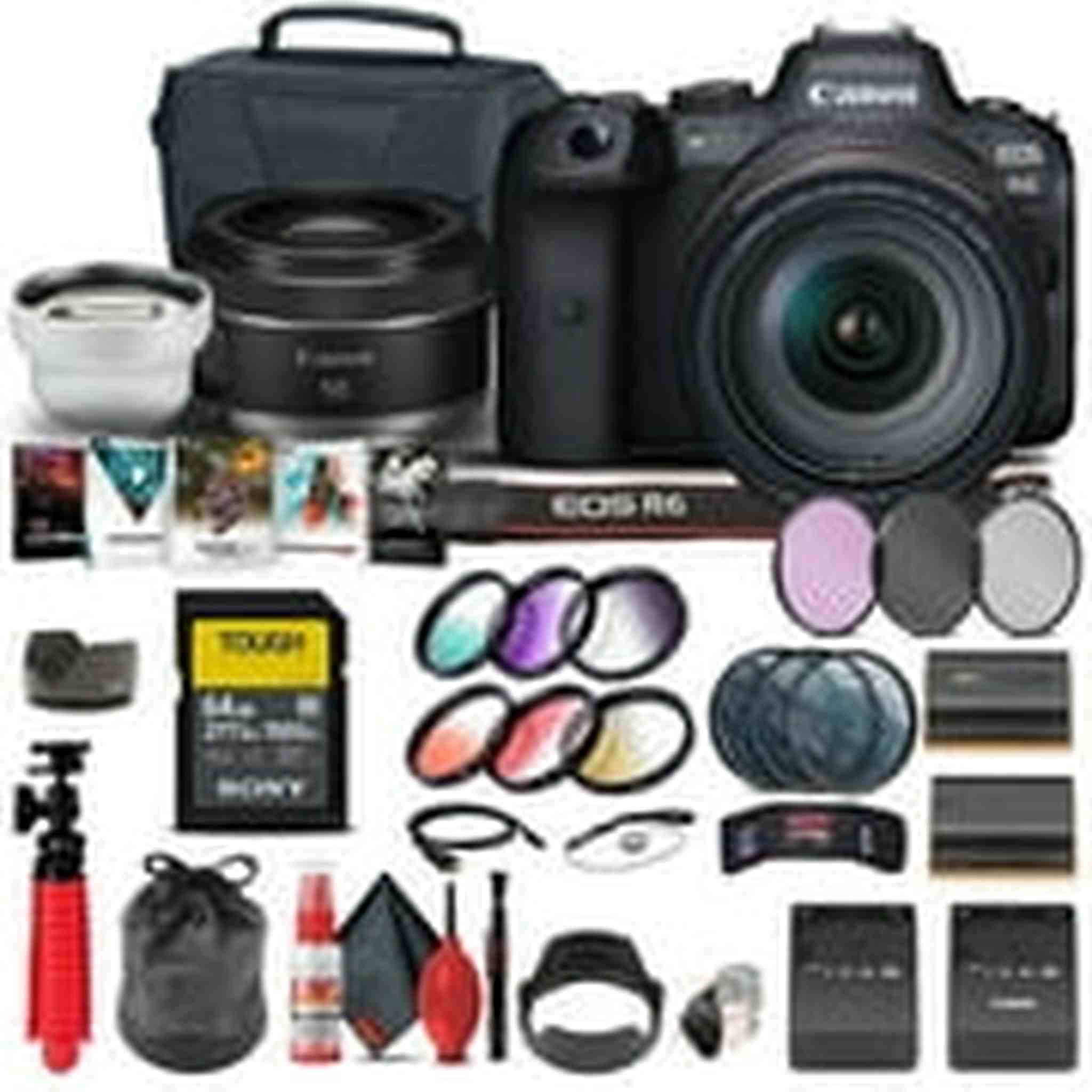 Canon EOS R6 with 24-105mm f/4L Lens Extreme Bundle Canon