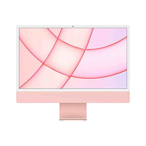 Apple iMac 24-inch, Apple M1 chip with 8-Core CPU and 7-core GPU, 8GB RAM, 256GB - Pink Apple