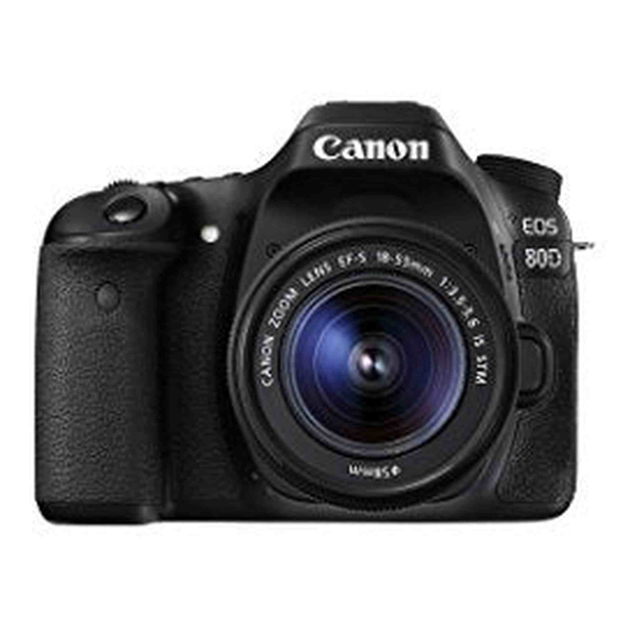 Canon EOS 80D Digital SLR Kit with EF-S 18-55mm f/3.5-5.6 Image Stabilization STM Lens Black International Model No Warranty Canon
