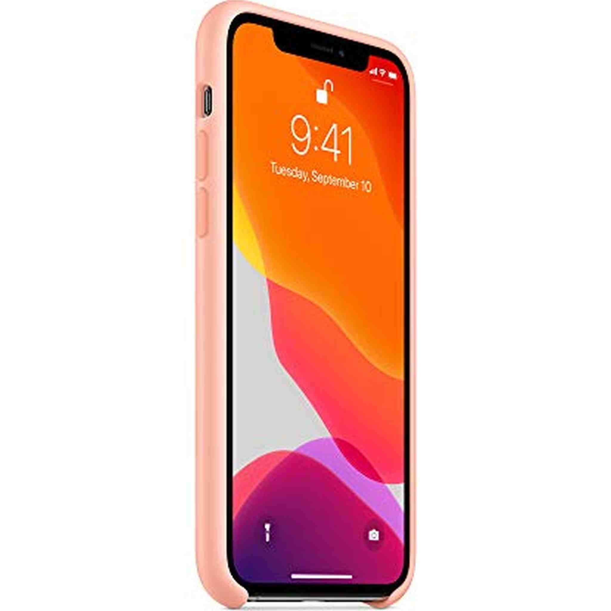 Apple Silicone Case for iPhone 11 Pro - Grapefruit - Used Apple