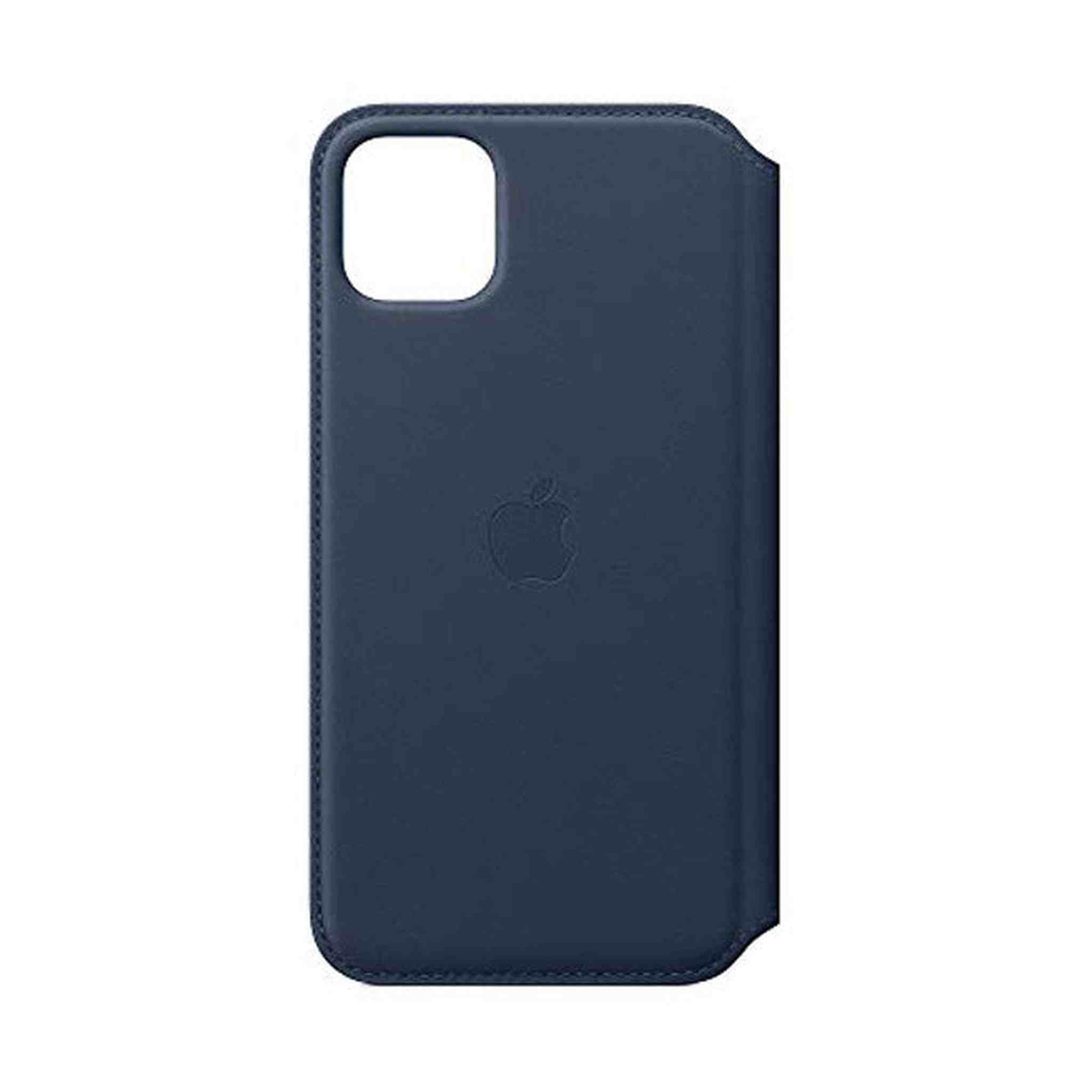 Apple Leather Folio for iPhone 11 Pro Max - Deep Sea Blue - Used Apple