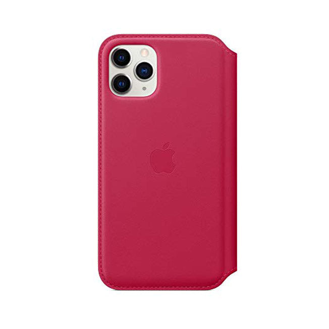 Apple Leather Folio for iPhone 11 Pro - Raspberry - Used Apple
