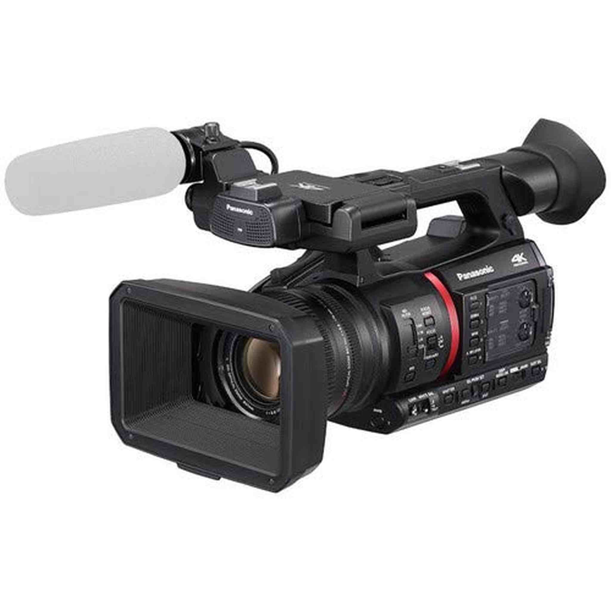 Panasonic AG-CX350 4K Camcorder - Bundle Kit with 128GB Memory Card+ 3 Pc Filter Kit + Wide Angle Lens + Telephoto Lens+ Panasonic