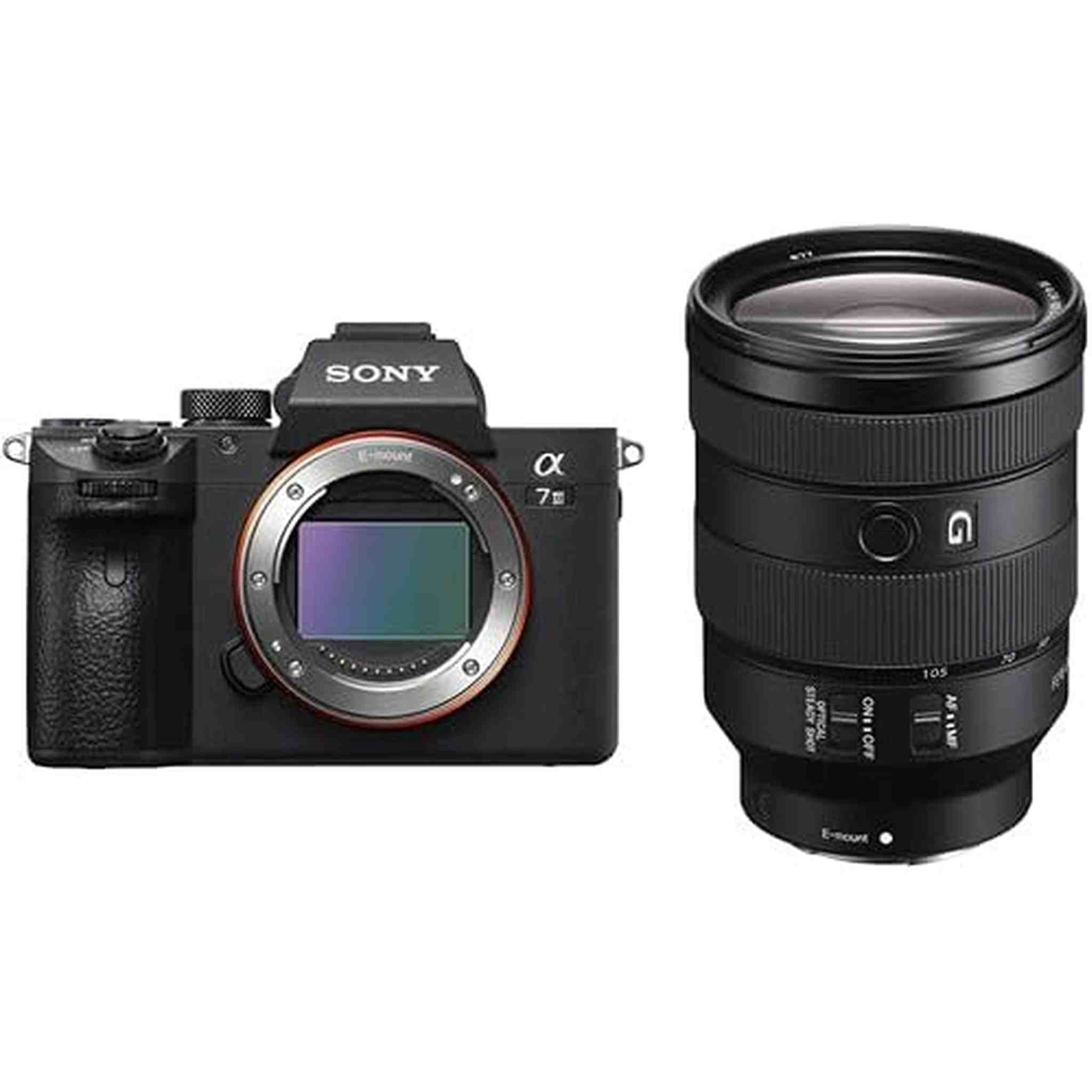 Sony Alpha a7 III Full Frame Mirrorless Digital Camera Body Only ILCE7M3/B - Bundle Kit with Sony FE 24-105mm f/4 G OS - Used Sony