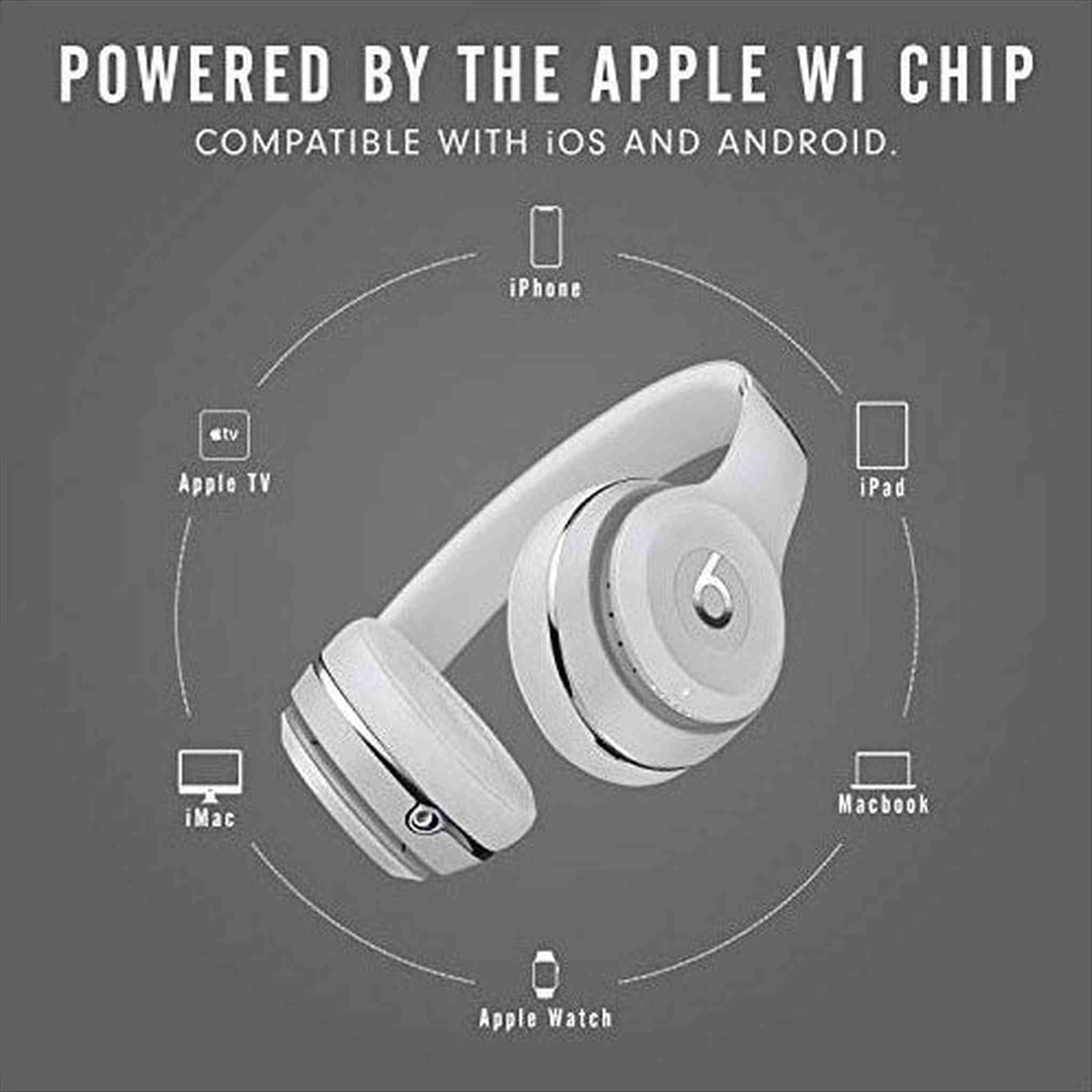 Beats Solo3 Wireless On-Ear Headphones - Satin Silver Latest Model Beats