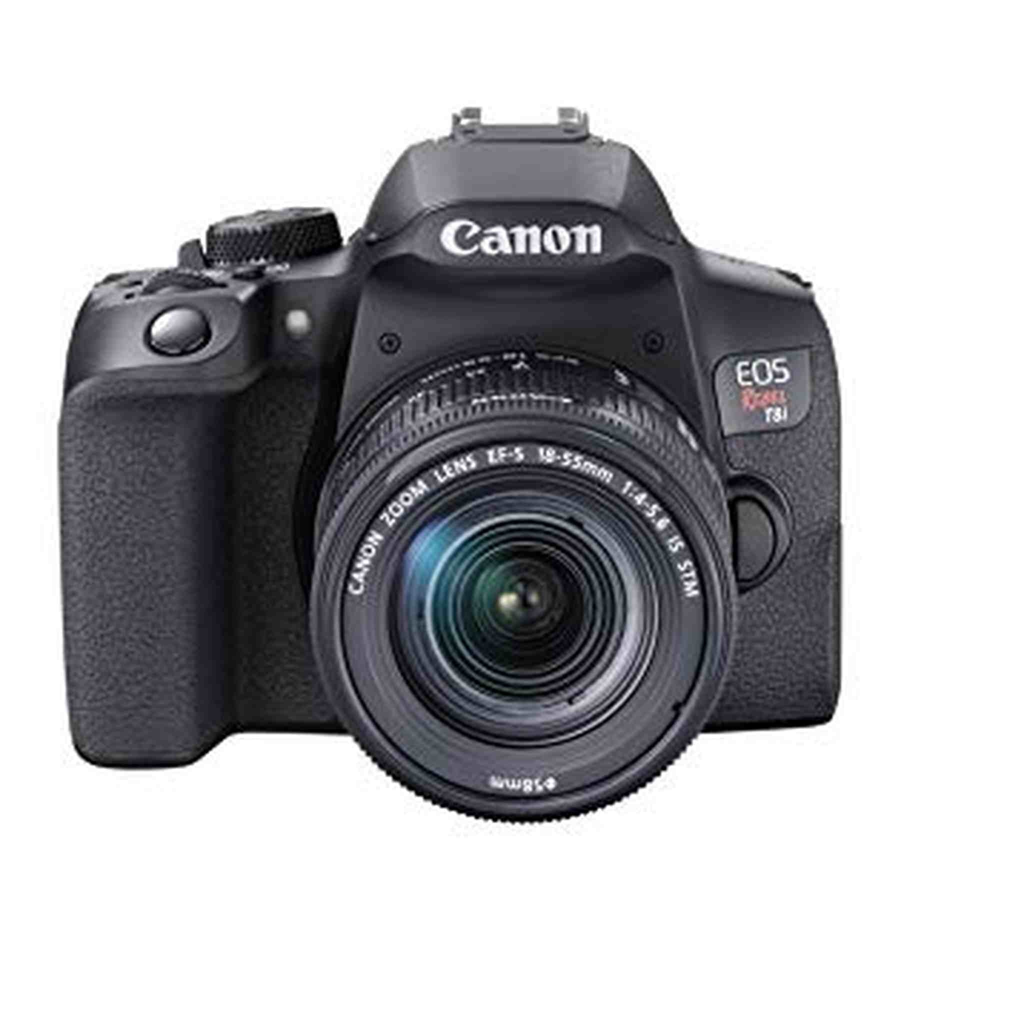 Canon EOS Rebel T8i EF-S 18-55mm is STM Lens Kit, Black - Used