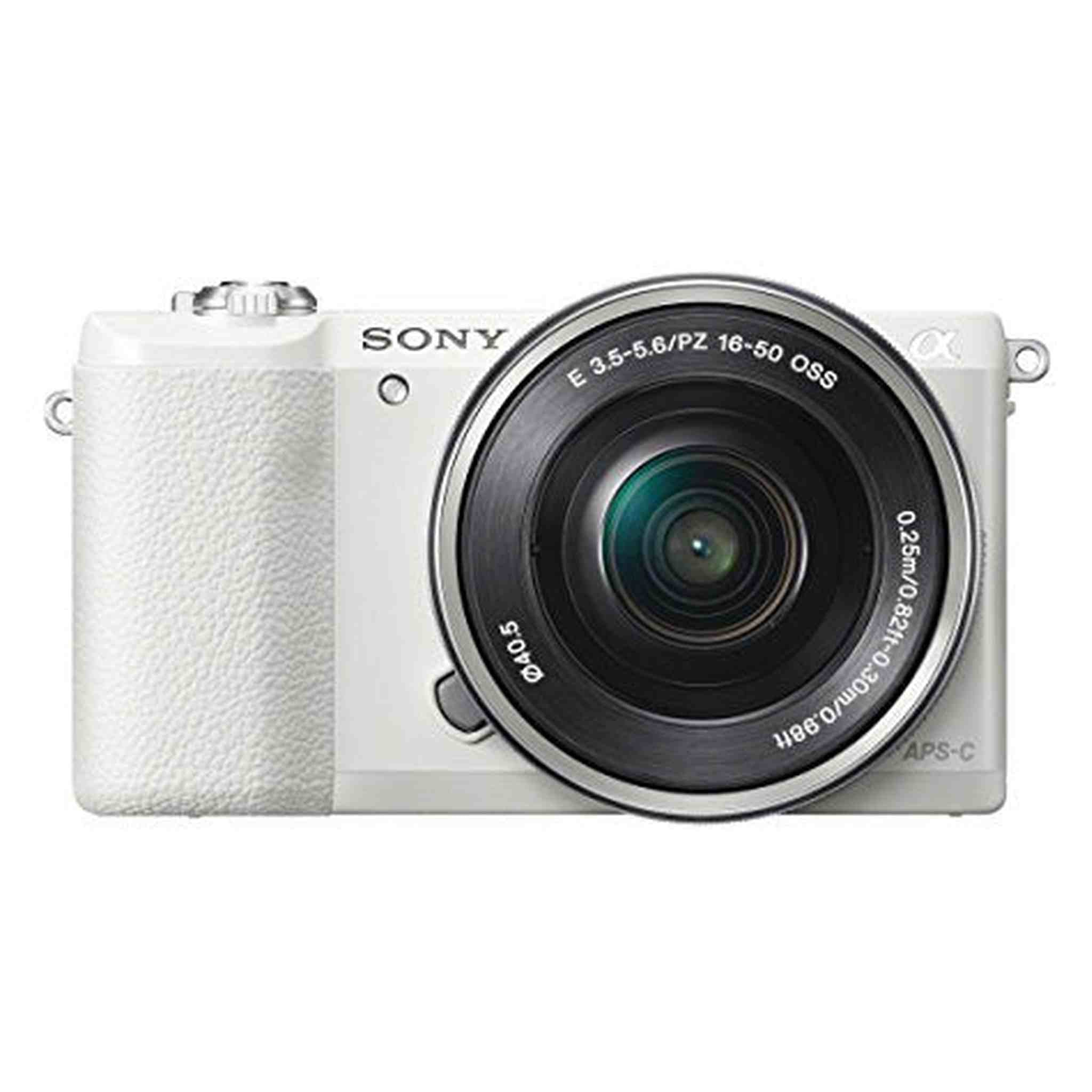 Sony a5100 16-50mm Mirrorless Digital Camera with 3-Inch Flip Up LCD White - International Version No Warranty Sony