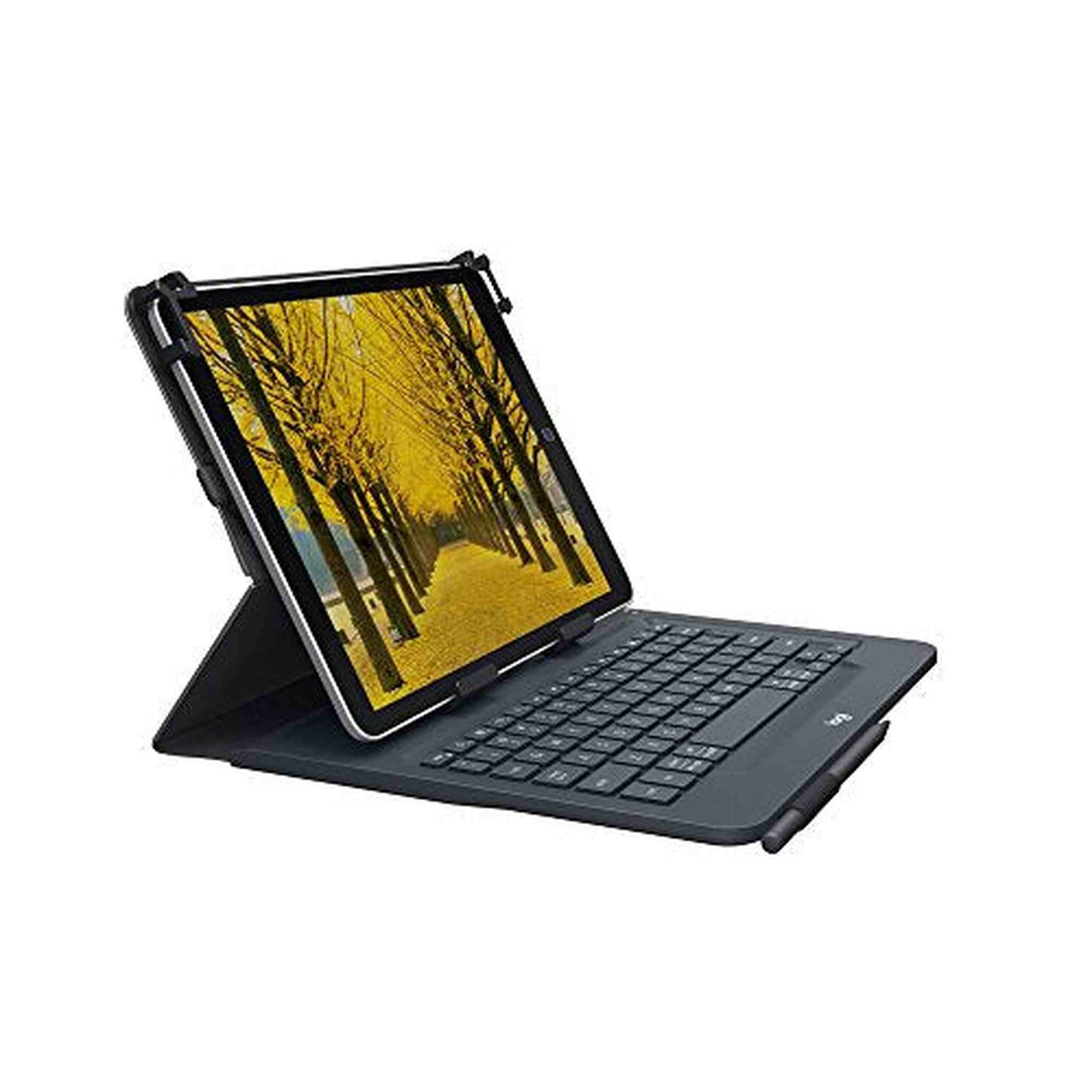 Logitech Universal Folio with Integrated Bluetooth 3.0 Keyboard for 9-10" Apple, Android, Windows Tablets Logitech