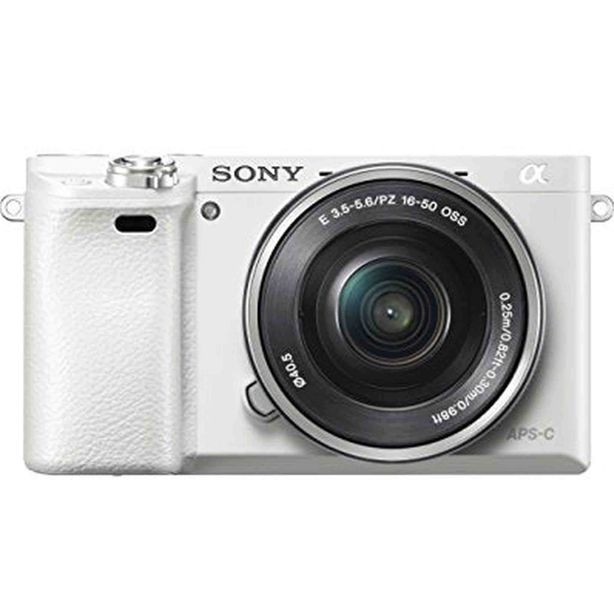Sony Alpha a6000 Mirrorless Digital Camera - White with 16-50mm Lens SONY