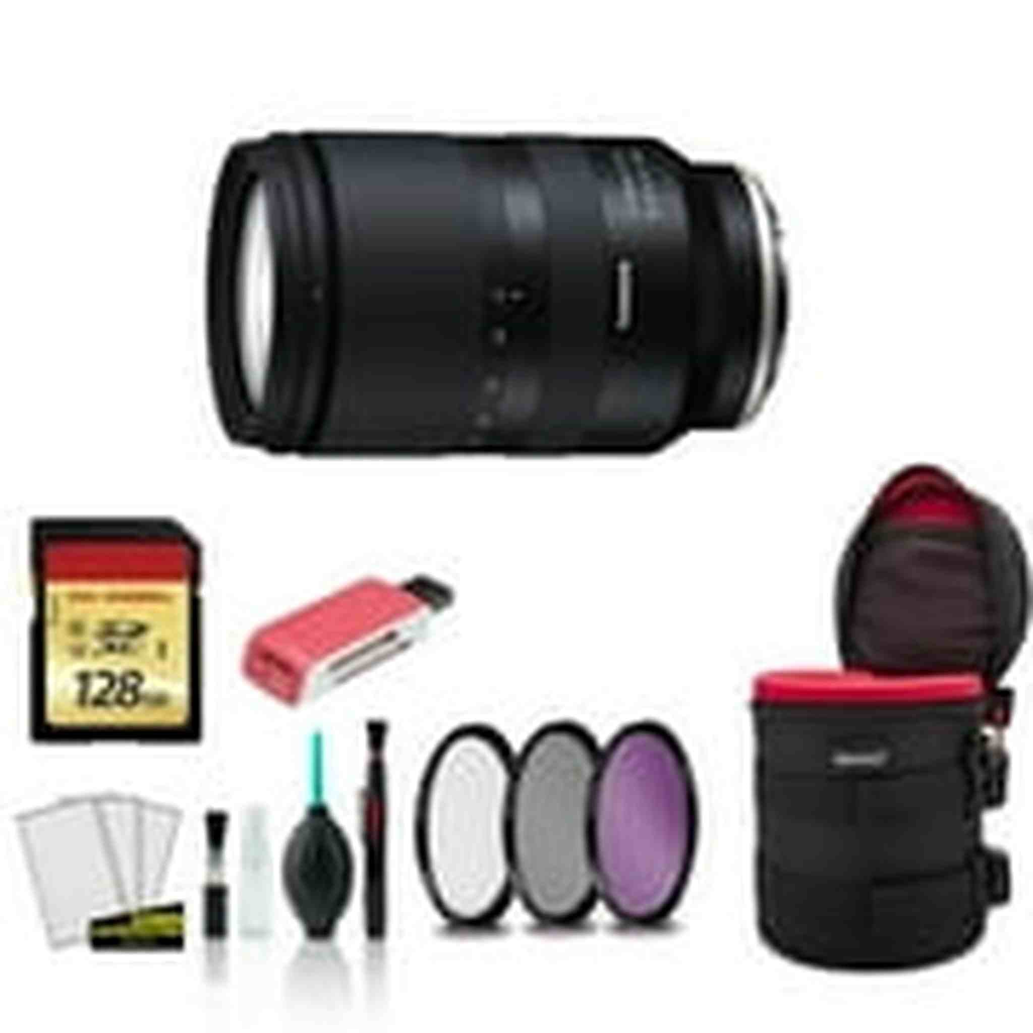 Tamron Lens for Sony E 17-70mm f/2.8 with 128GB Memory Card+ more International Version Tamron