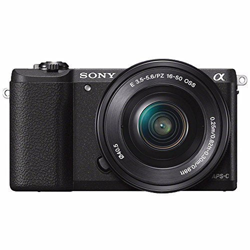 Sony Alpha a5100 Mirrorless Digital Camera with 16-50mm Lens Black + Battery + Charger + 32GB Bundle 5 - International - Used SONY