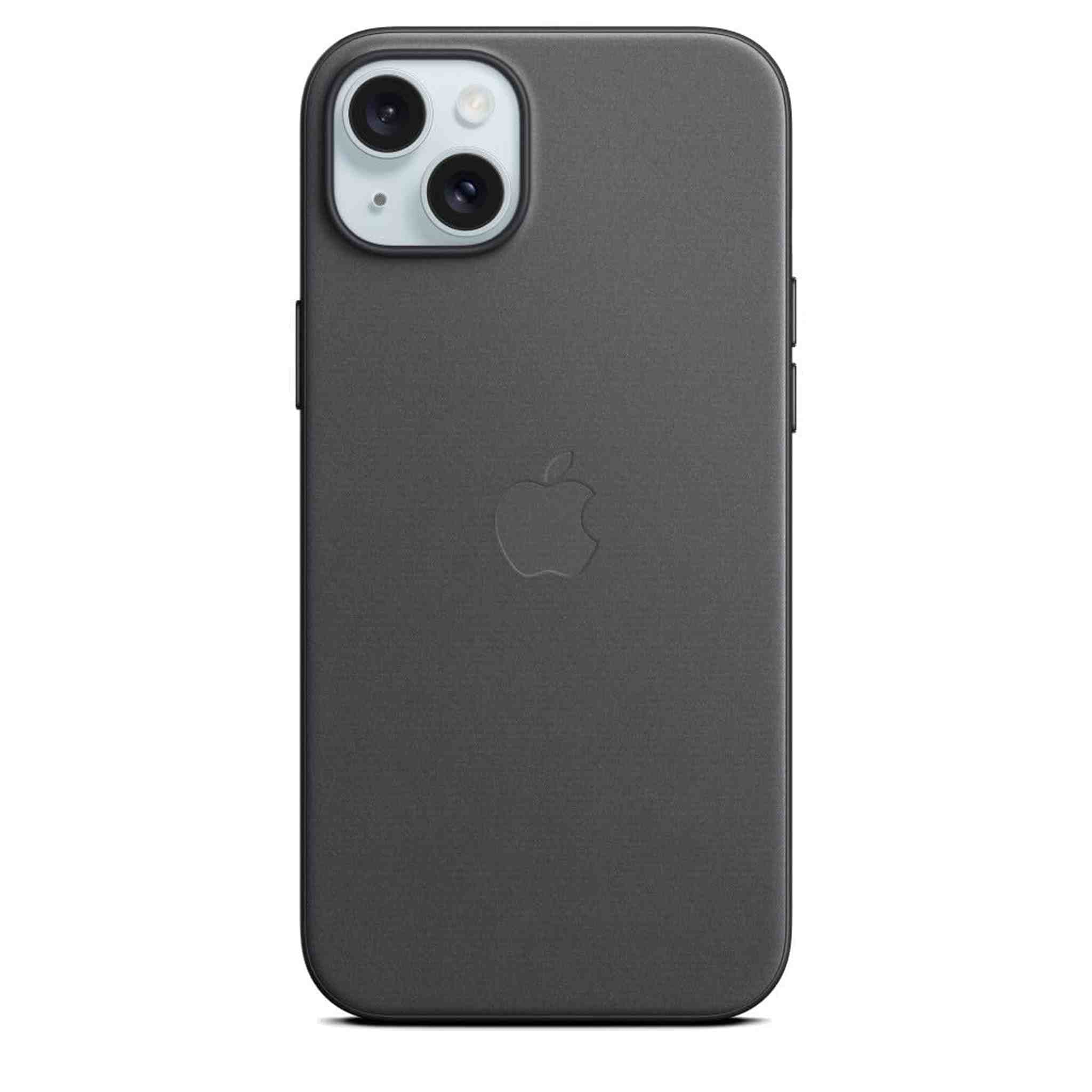 Apple iPhone 15 Plus FineWoven Case with MagSafe - Black Apple