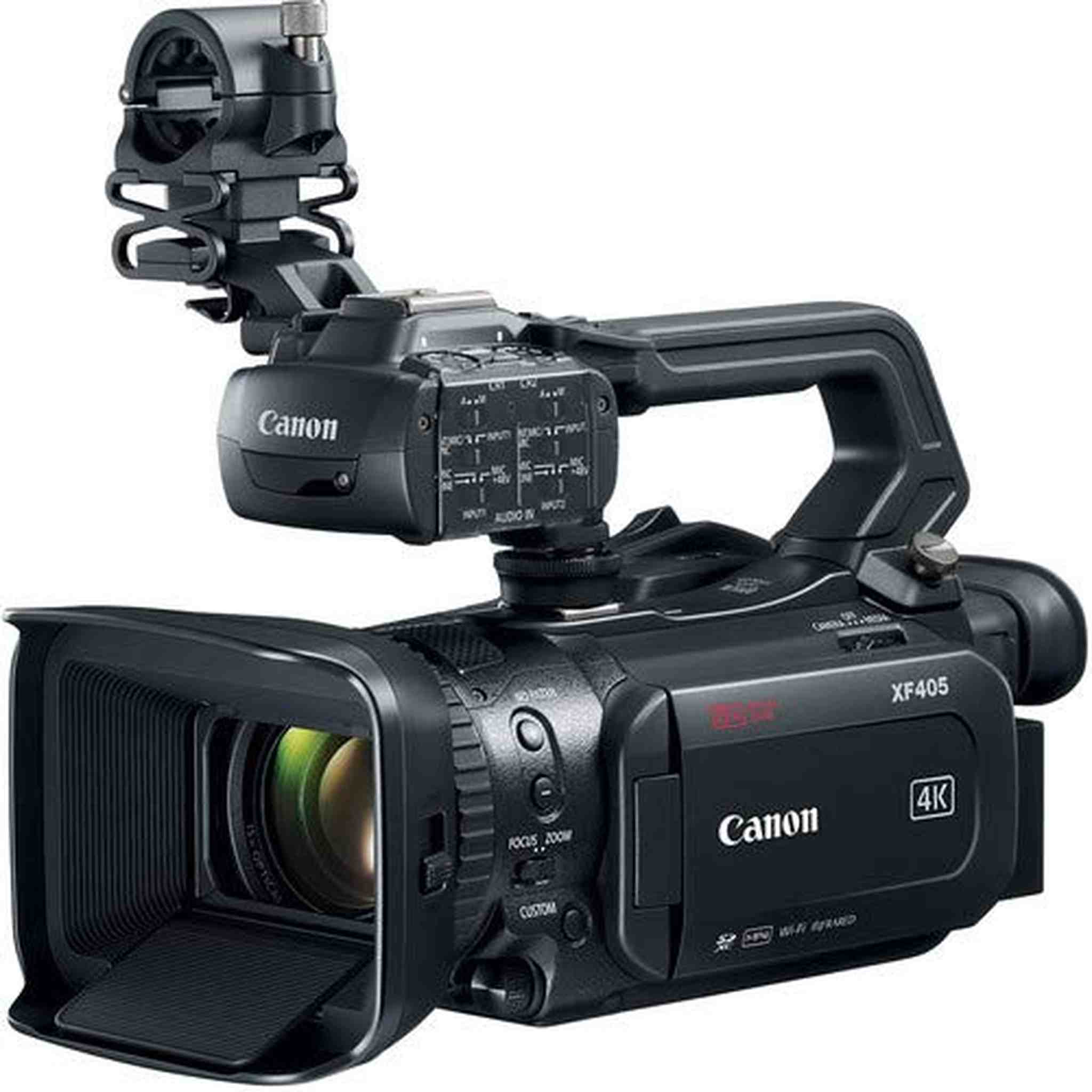 Canon XF405 UHD 4K60 Camcorder with Dual-Pixel Autofocus Bundle with 2X Canon Battery + 2x64 GB Memory Card+ Filter Kit