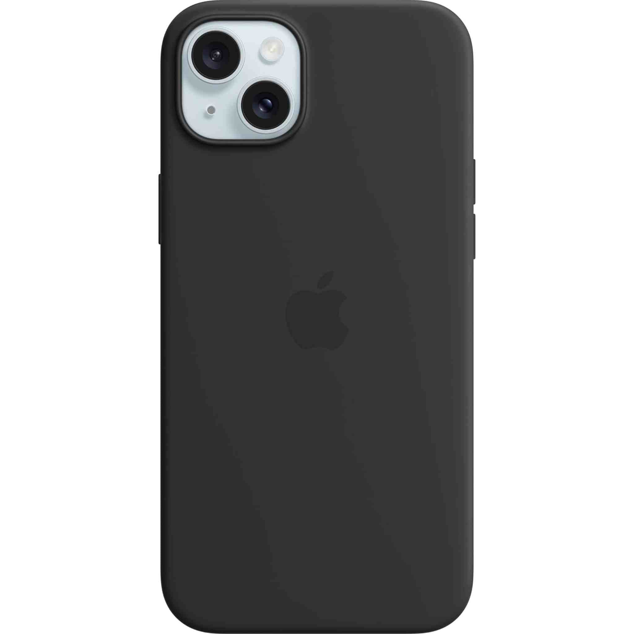 Apple iPhone 15 Plus Silicone Case with MagSafe - Black Apple