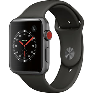 Apple Watch Series 3 42mm GPS + Cellular Space Gray Aluminum Case with Gray Sport Band Apple