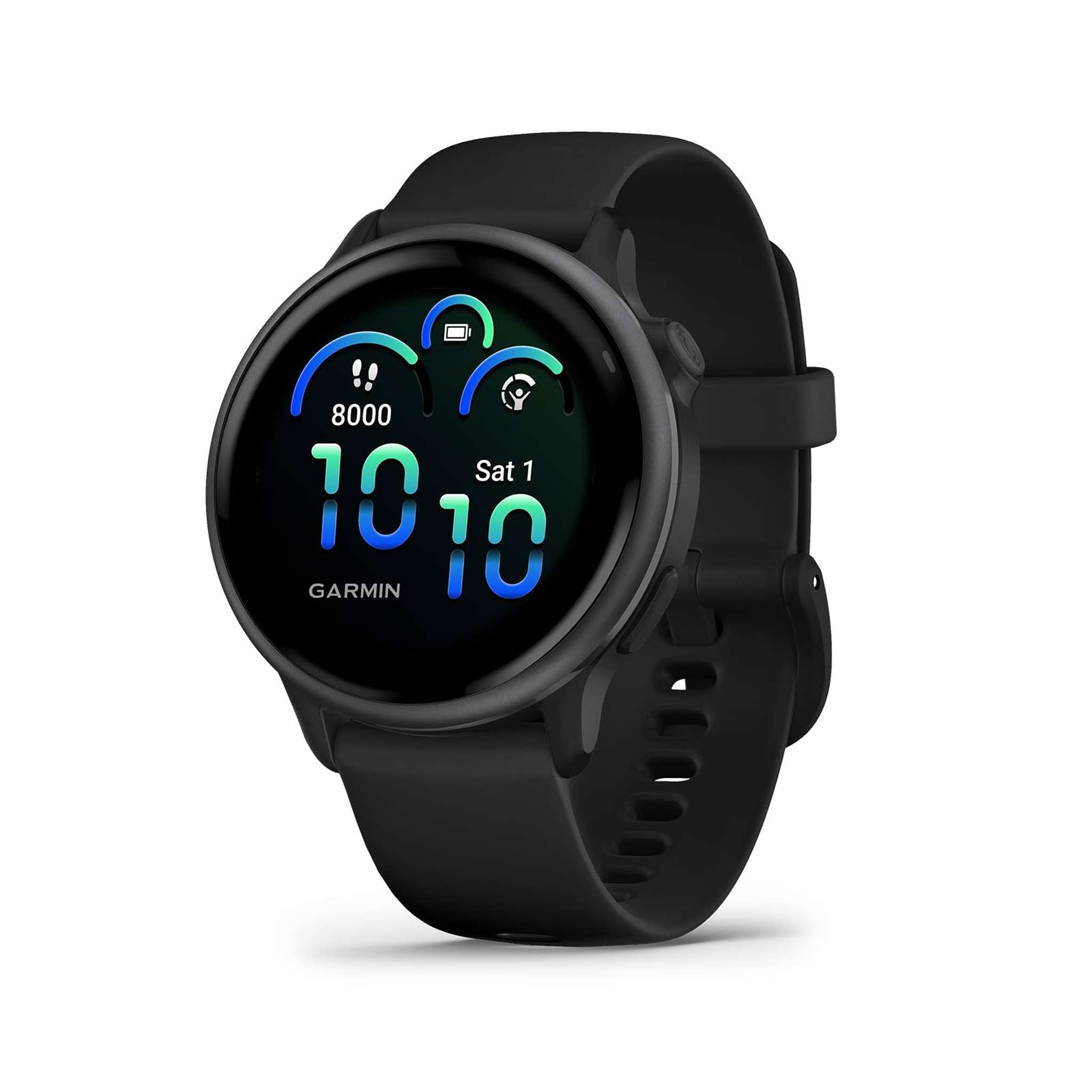 Garmin vívoactive® 6, Health and Fitness GPS Smartwatch, AMOLED Display, Up to 11 Days of Battery, Slate with Black Band Garmin