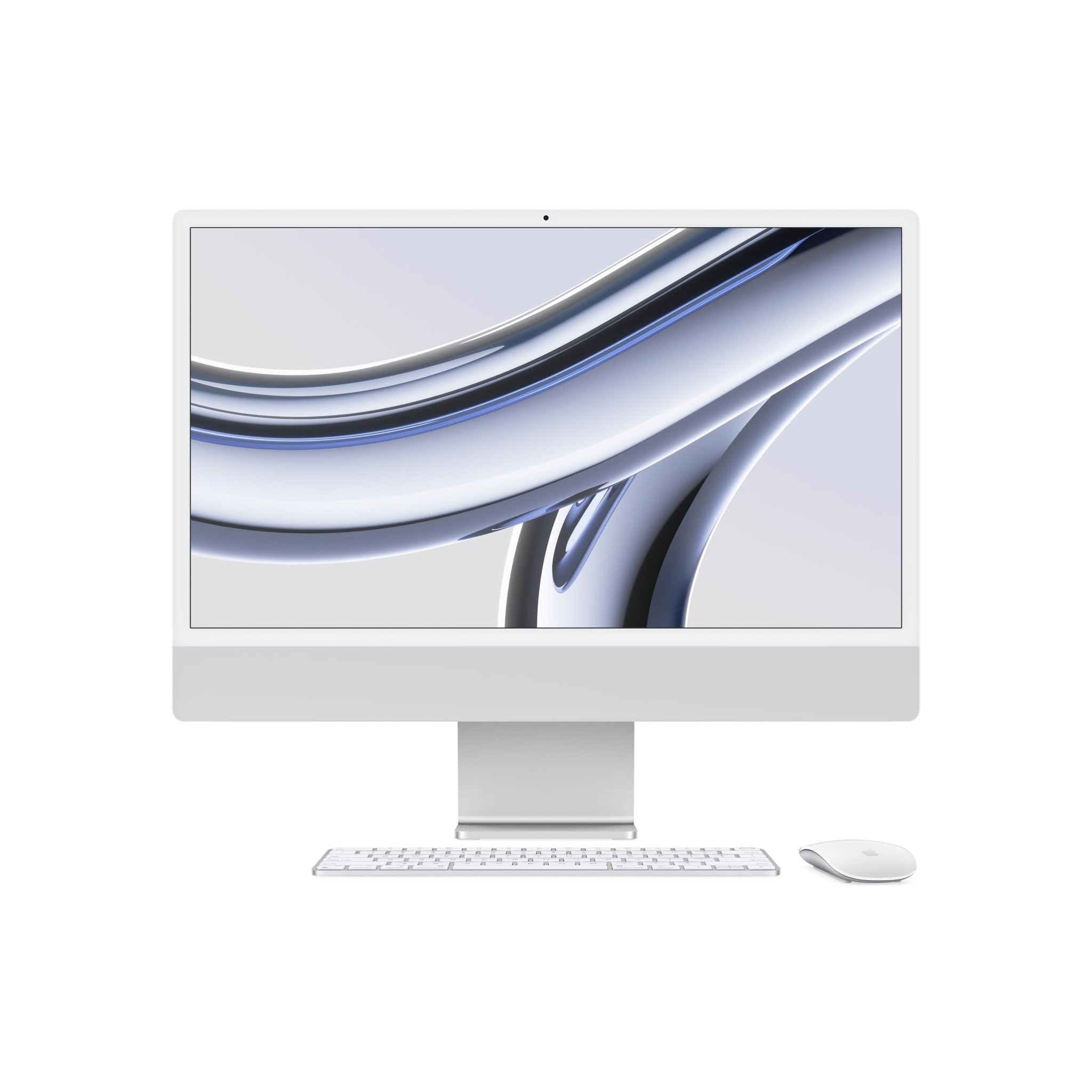 Apple 2023 iMac All-in-One Desktop Computer with M3 chip: 8-core CPU, 10-core GPU, 24-inch Retina Display, 8GB Unified Memory, 256GB SSD Storage, Matching Accessories. Works with iPhone/iPad; Silver Apple