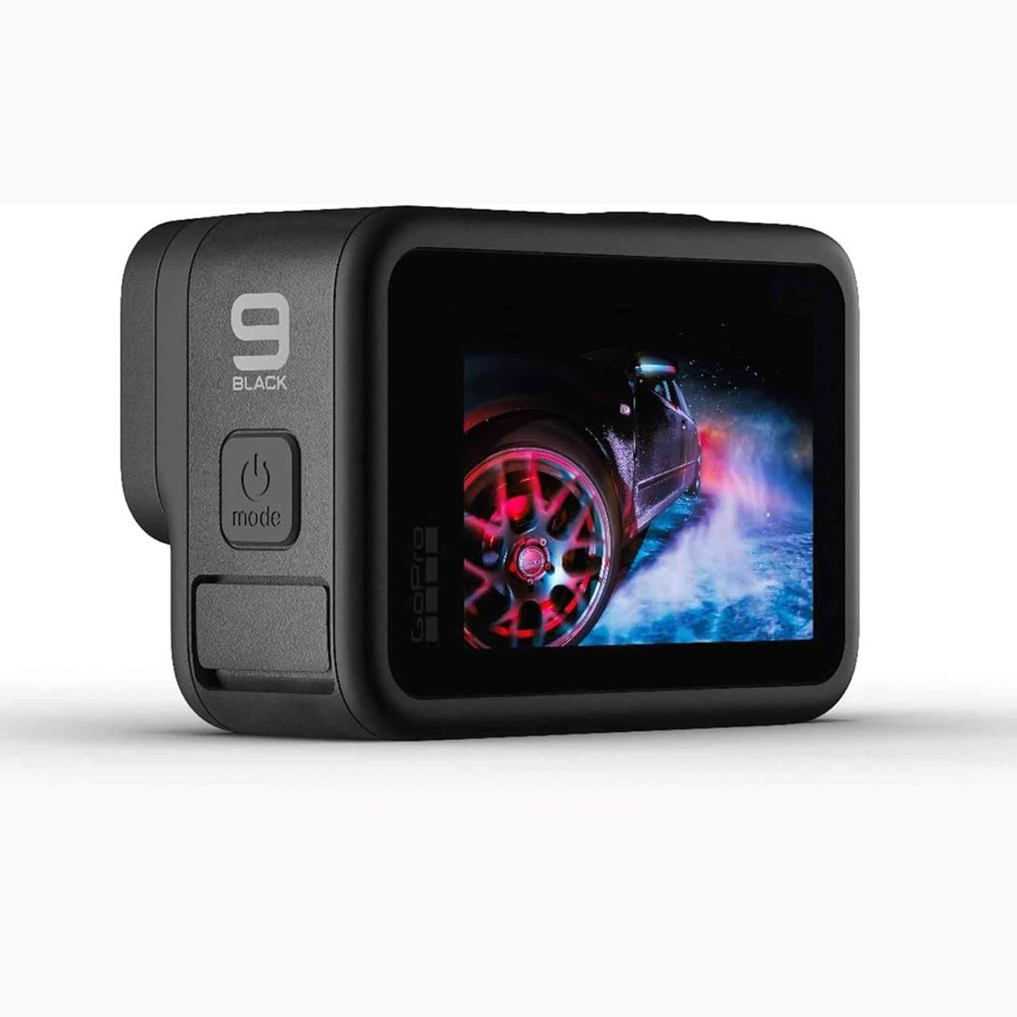 GoPro HERO9 Black Waterproof Action Camera with 5K Ultra HD Video, 20MP Photos Bundle GoPro