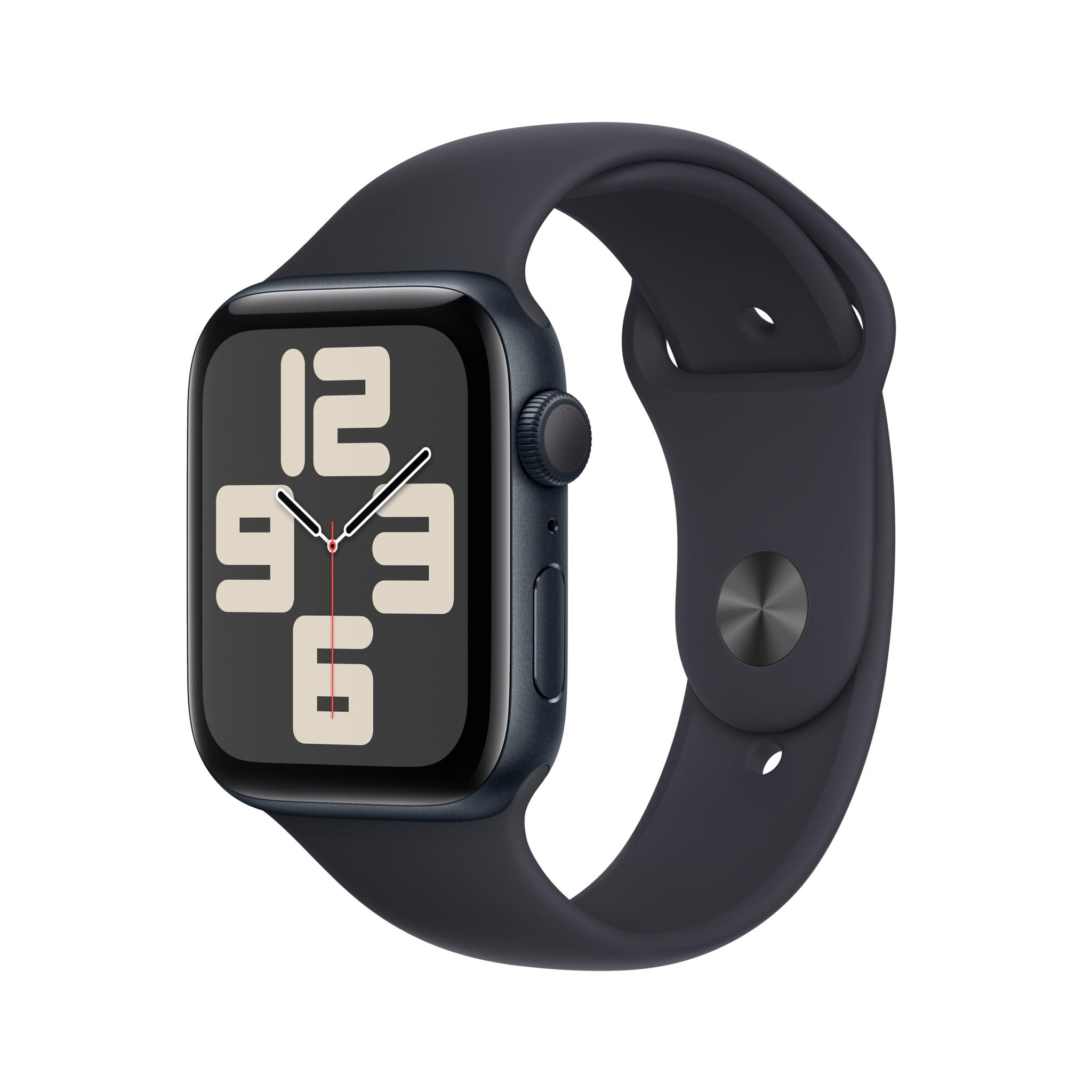 Apple Watch SE 2nd Gen GPS 44mm Smartwatch with Midnight Aluminum Case with Midnight Sport Band S/M. Fitness & Sleep Tracker, Crash Detection, Heart Rate Monitor Apple