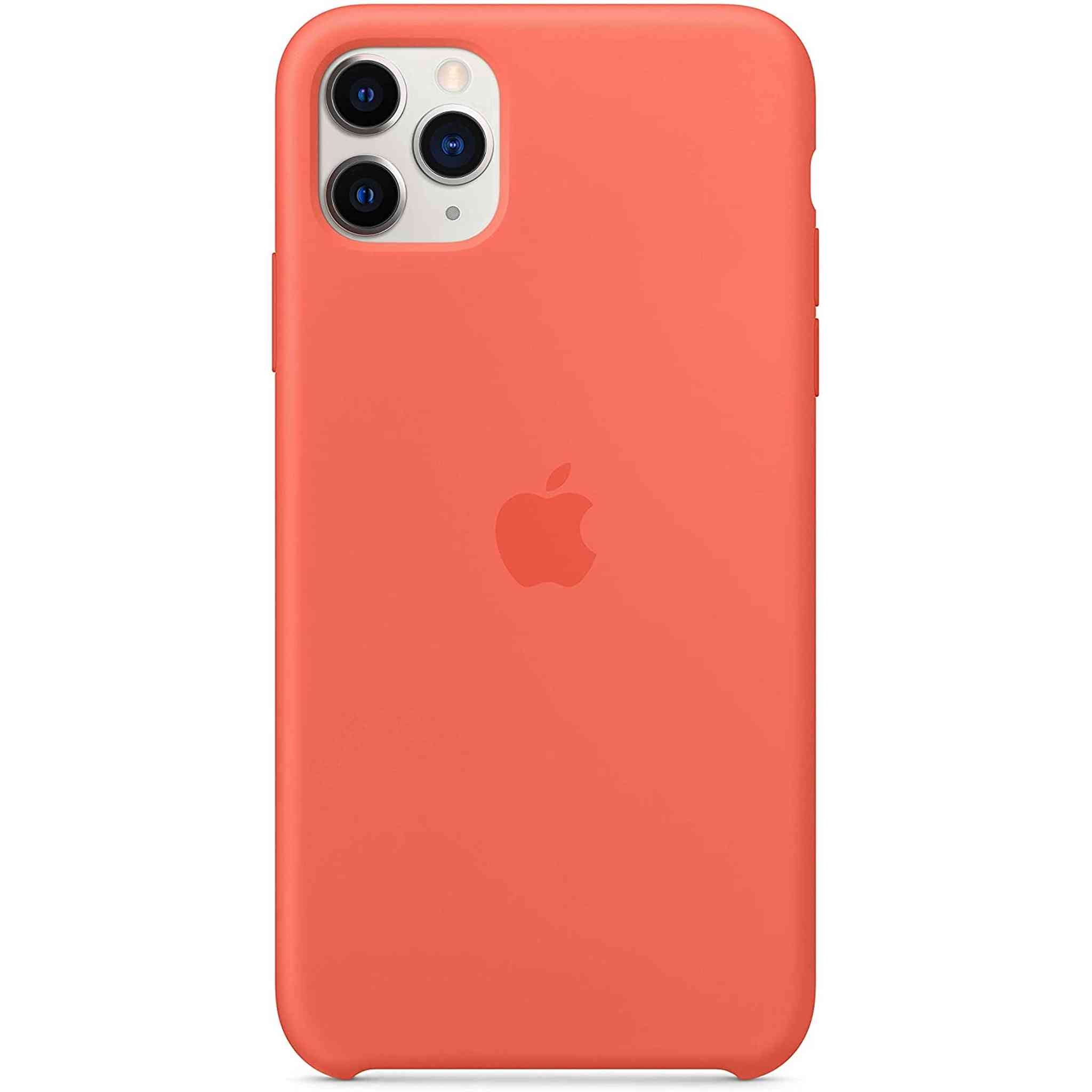 Apple Silicone Case for iPhone 11 Pro Max - Clementine Orange - Used Apple
