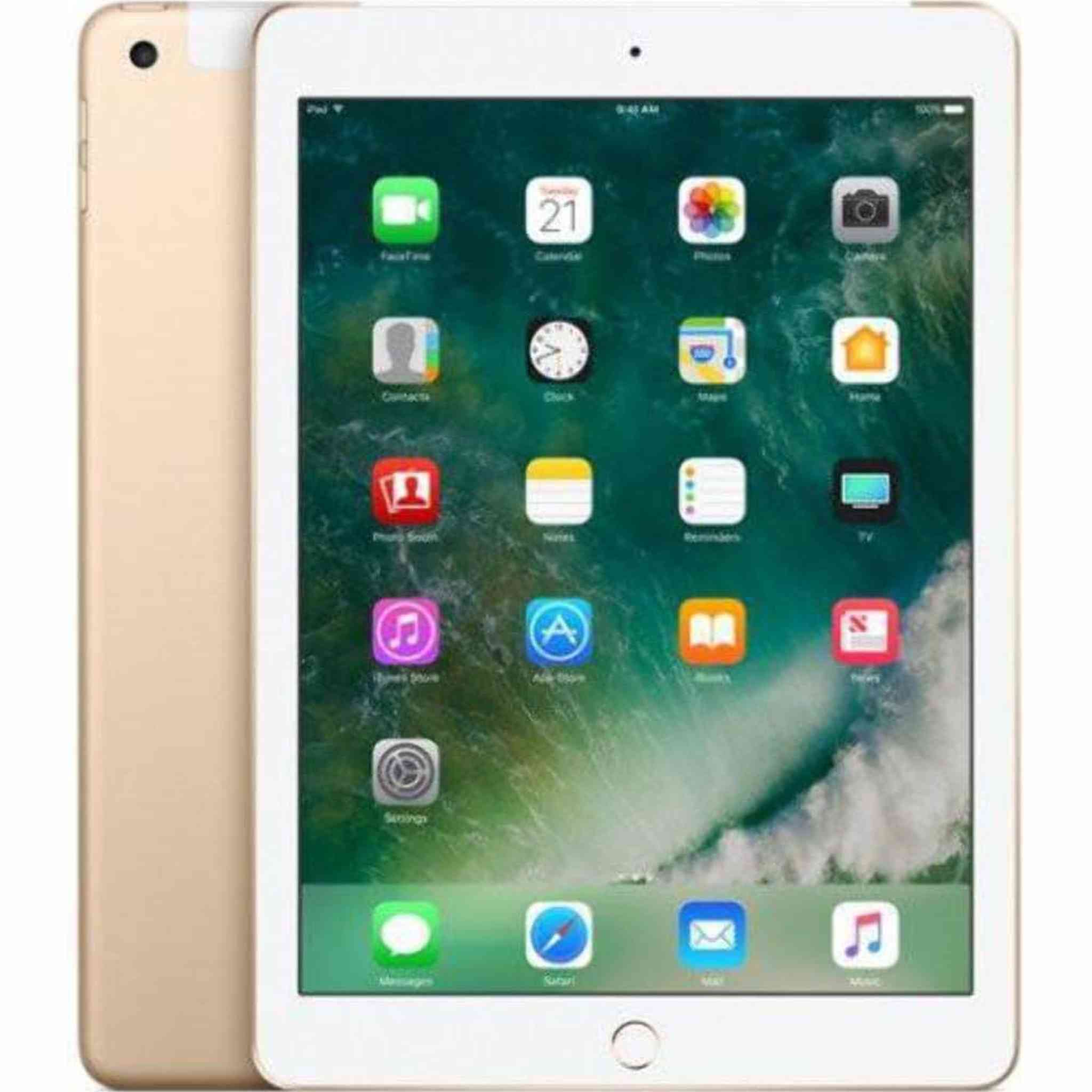 Apple iPad with WiFi + Cellular, 32GB, Gold 2017 Model Apple