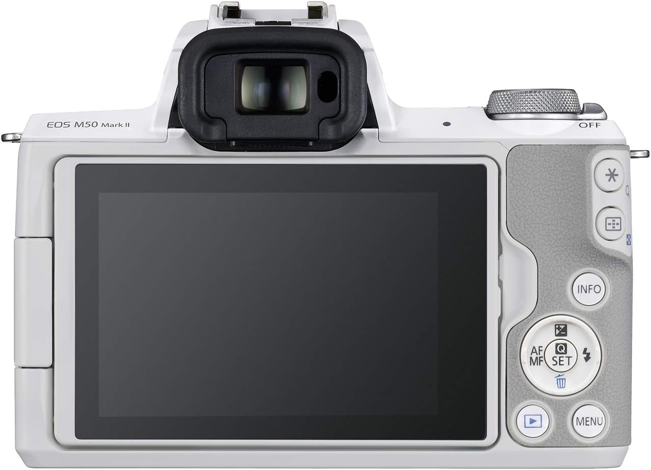 Canon EOS M50 Mark II + EF-M 15-45mm is STM Kit White - Used