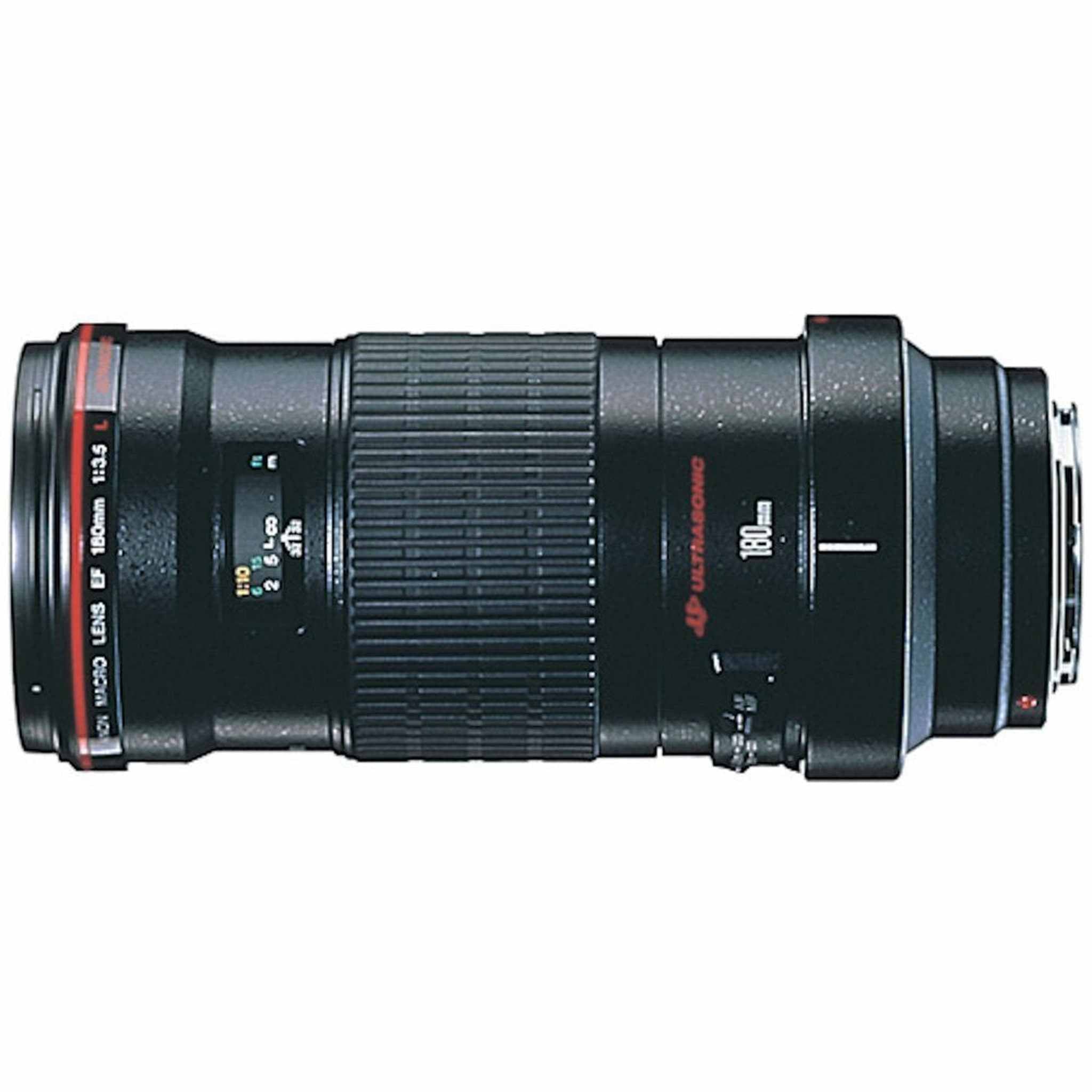 Canon EF 180mm f3.5L Macro USM AutoFocus Telephoto Lens for Canon SLR Cameras (Certified Refurbished) - Reconditioned