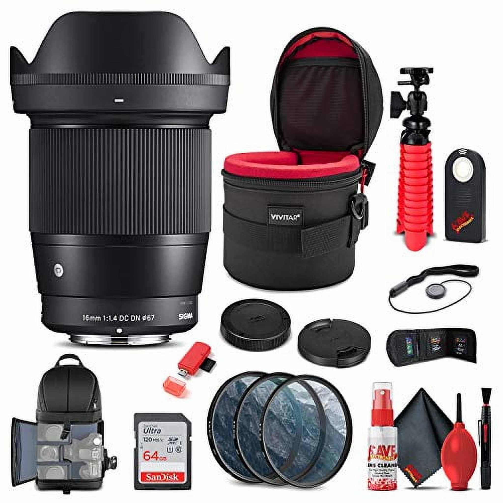 Sigma 17-50mm f/2.8 EX DC OS HSM Lens for Canon EF 583101 Bundle Sigma
