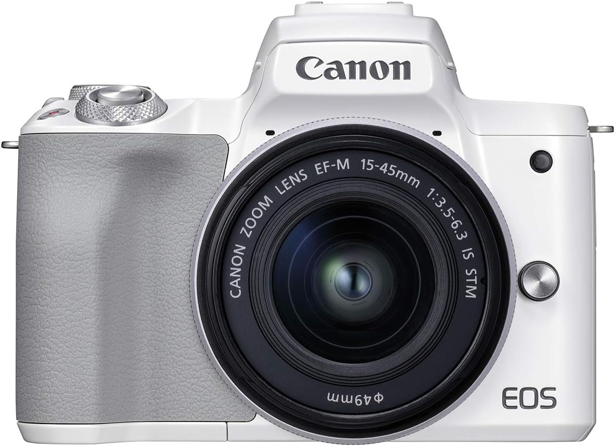 Canon EOS M50 Mark II + EF-M 15-45mm is STM Kit White - Used