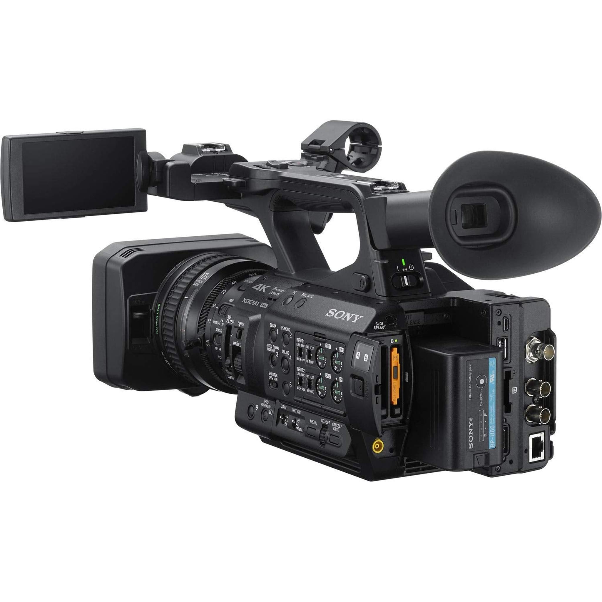Sony PXW-Z280 4K 3-CMOS 1/2" Sensor XDCAM Camcorder Accessory Bundle with Condenser Mic, Professional Headphones and Cleaning Kit Sony