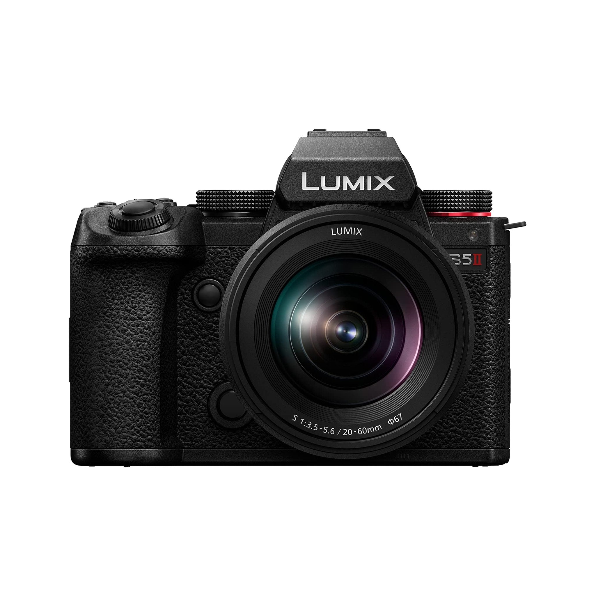 Panasonic LUMIX S5II Mirrorless Camera, 24.2MP Full Frame with Phase Hybrid AF, New Active I.S. Technology, Unlimited 4:2:2 10-bit Recording with 20-60mm F3.5-5.6 L Mount Lens - DC-S5M2KK Panasonic