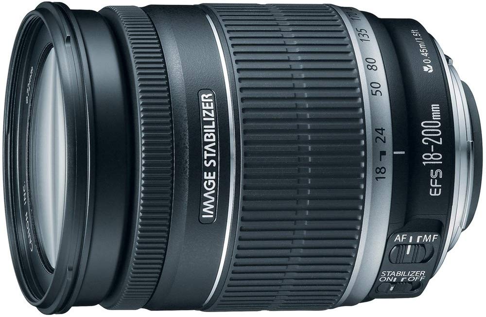 Canon 2752B002-IV EF-S 18-200mm F/3.5-5.6 is Standard Zoom Lens for DSLR Cameras International Version (No Warranty) - Used