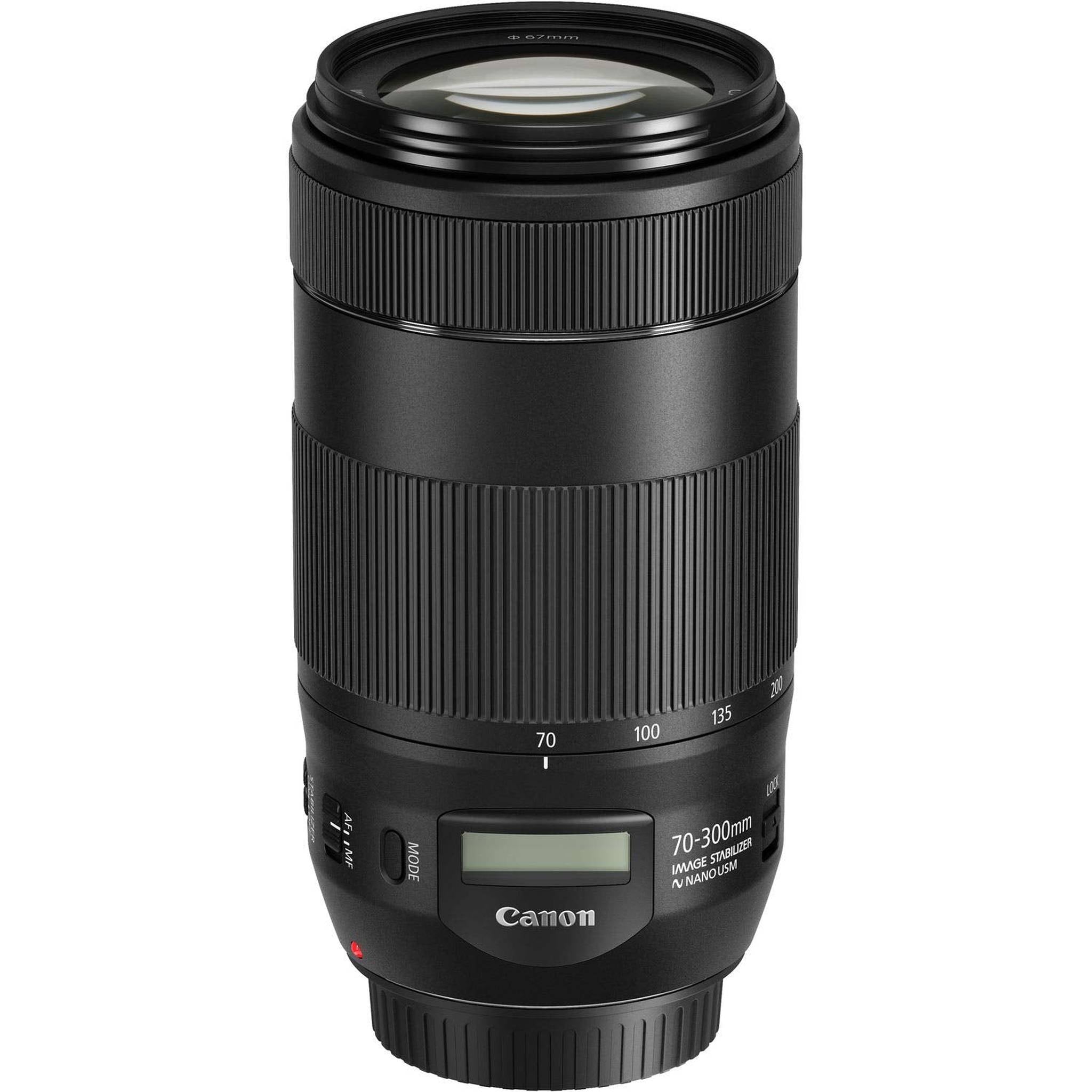 Canon EF 70-300mm f/4-5.6 is II USM Lens for Canon EF Mount + Accessories International Model with 2 Year Warranty Canon