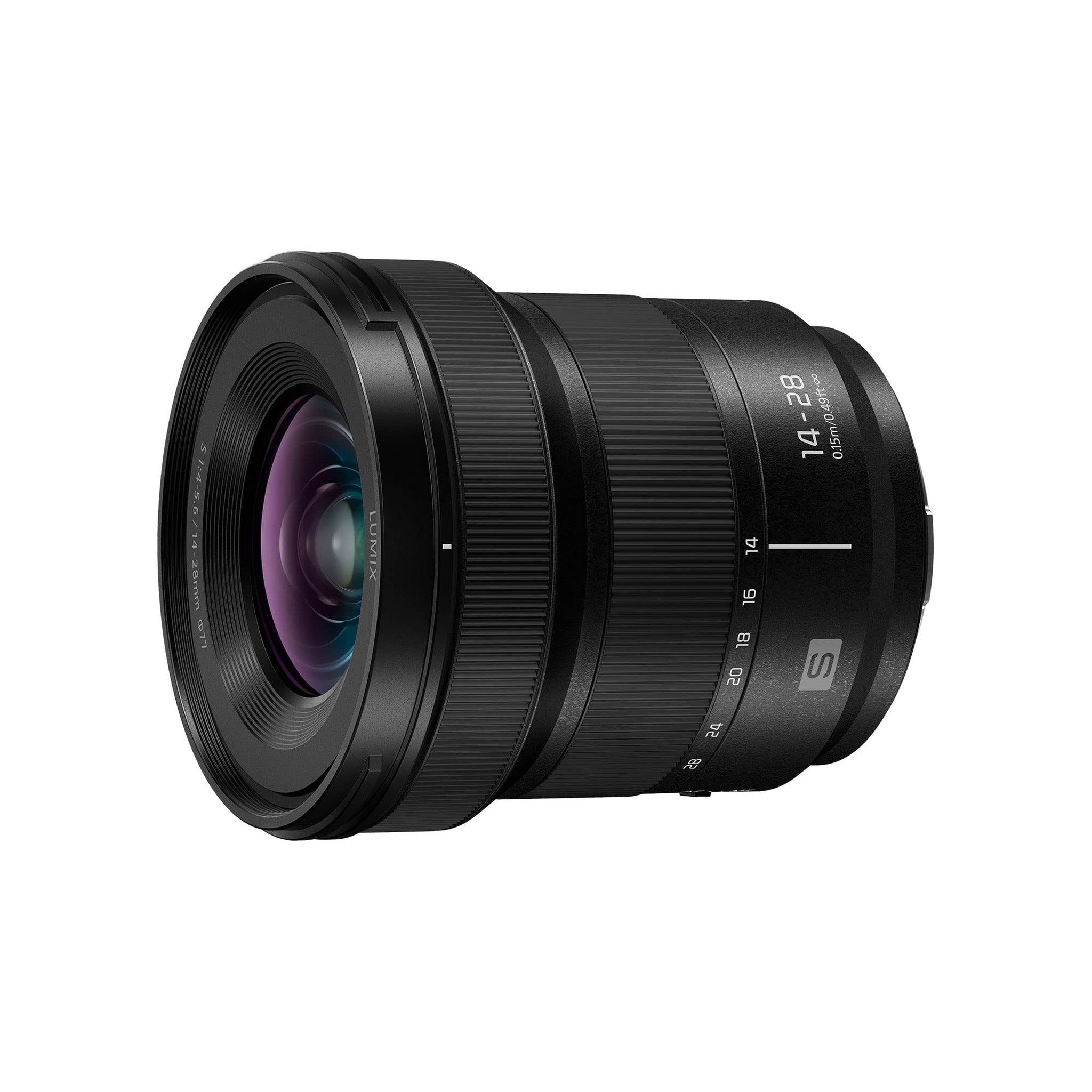 Panasonic LUMIX S Series Camera Lens, 14-28mm F4-5.6 Ultra Wide-Angle Zoom Lens with Macro Capability, S-R1428 - Used Panasonic