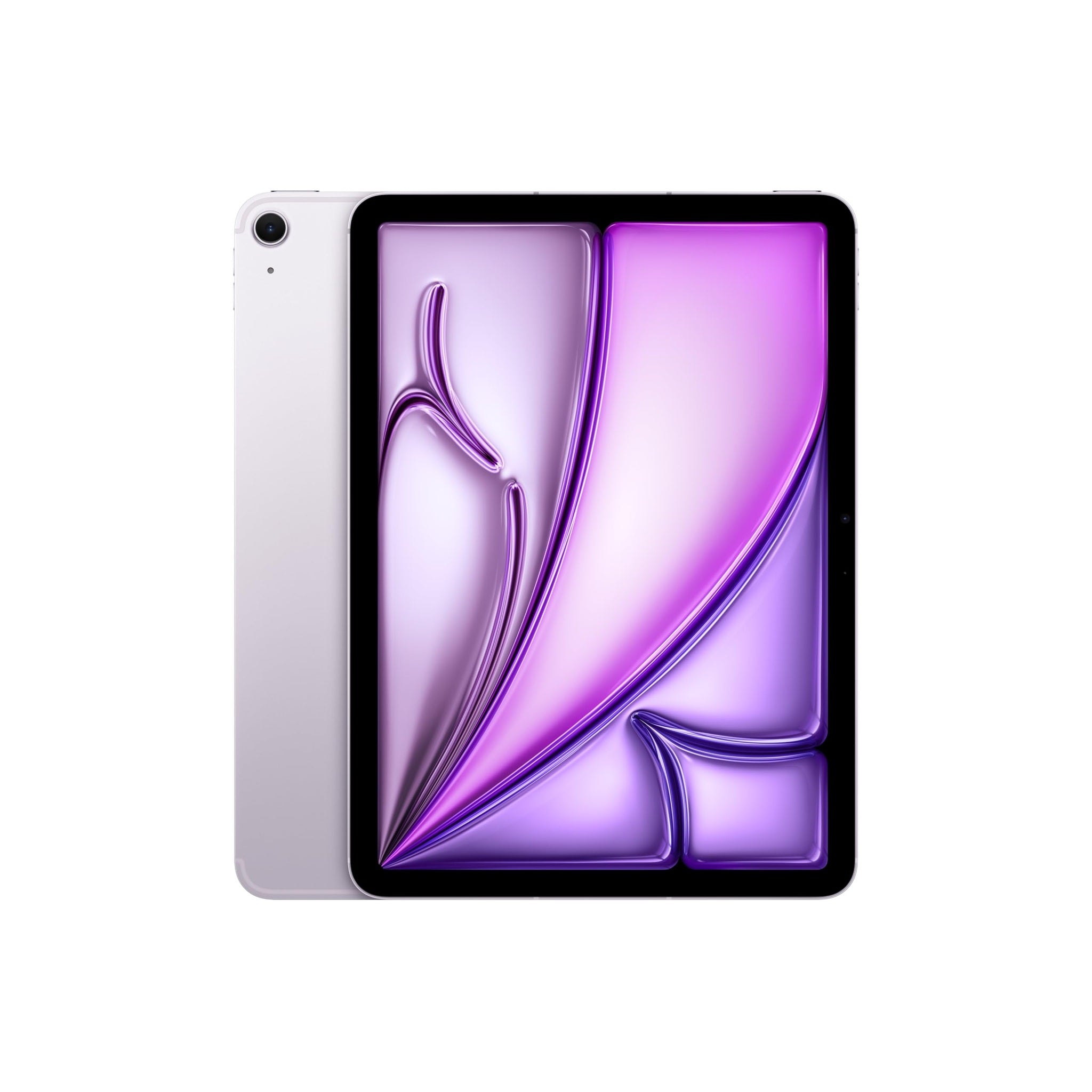 Apple iPad Air 11-inch M2 : Built for Apple Intelligence, Liquid Retina Display, 256GB, 12MP Front/Back Camera, Wi-Fi 6E + 5G Cellular, Touch ID, All-Day Battery Life - Purple Apple