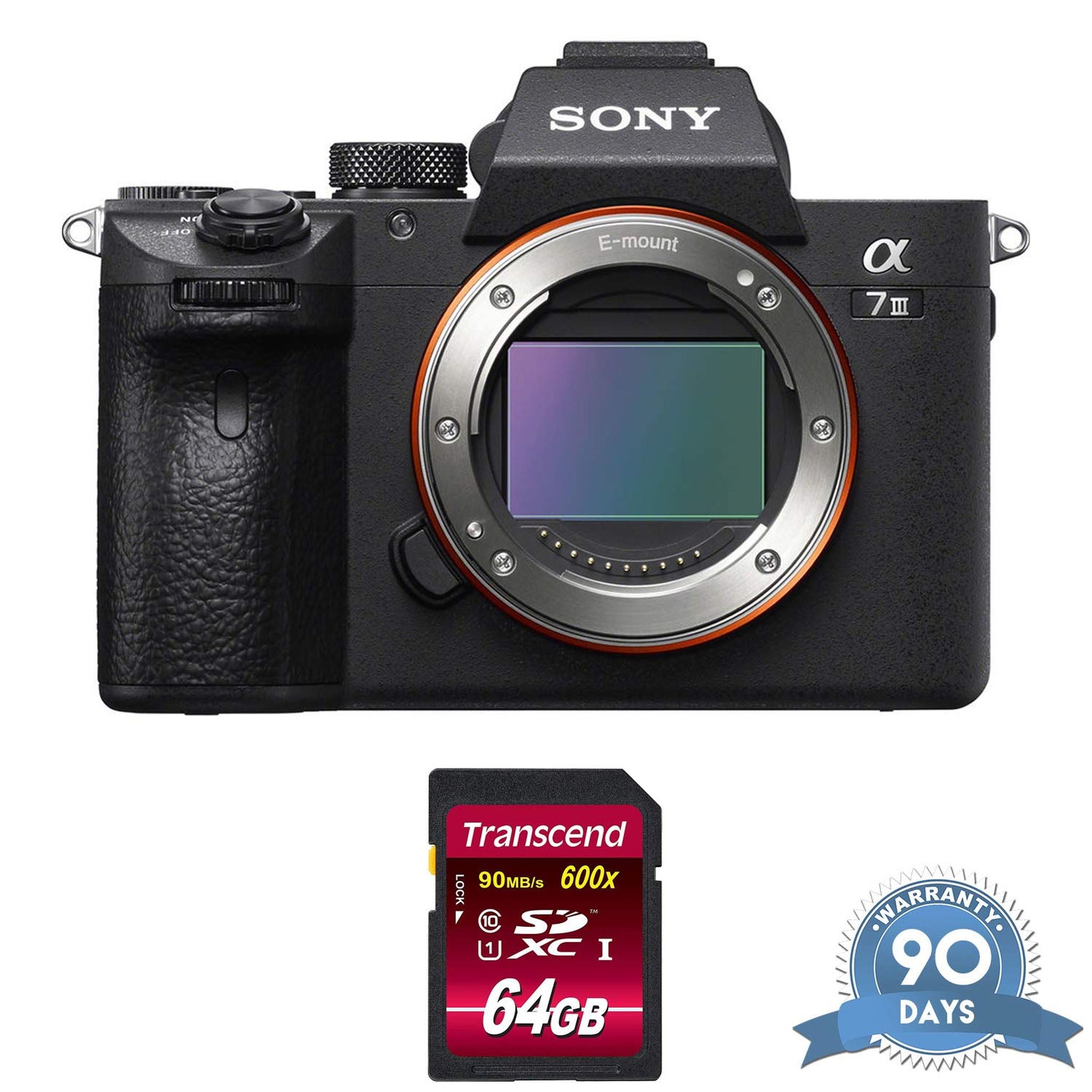Sony Alpha a7 III Mirrorless Digital Camera Body Only - with Memory Card - RENEWED - Like New Sony