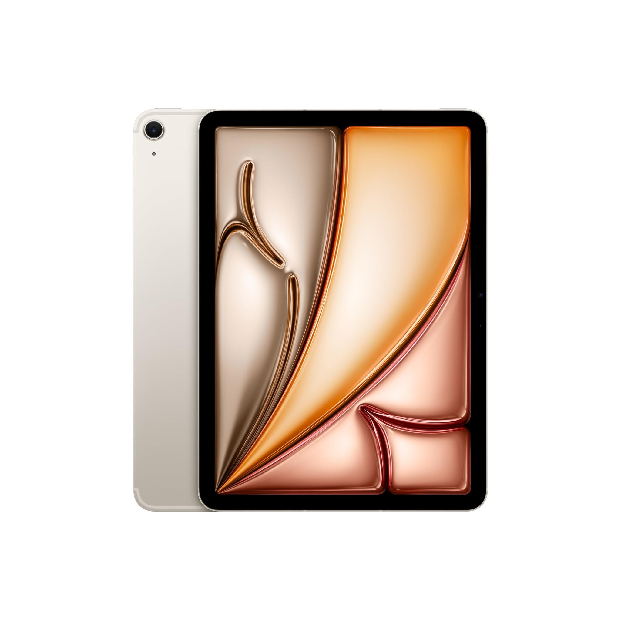 Apple iPad Air 11-inch M2 : Built for Apple Intelligence, Liquid Retina Display, 1TB, 12MP Front/Back Camera, Wi-Fi 6E + 5G Cellular, Touch ID, All-Day Battery Life - Starlight Apple