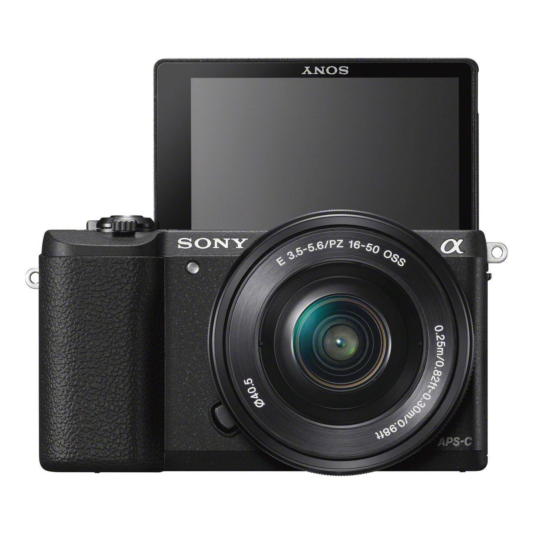 Sony a5100 16-50mm Mirrorless Digital Camera with 3-Inch Flip Up LCD Black Sony