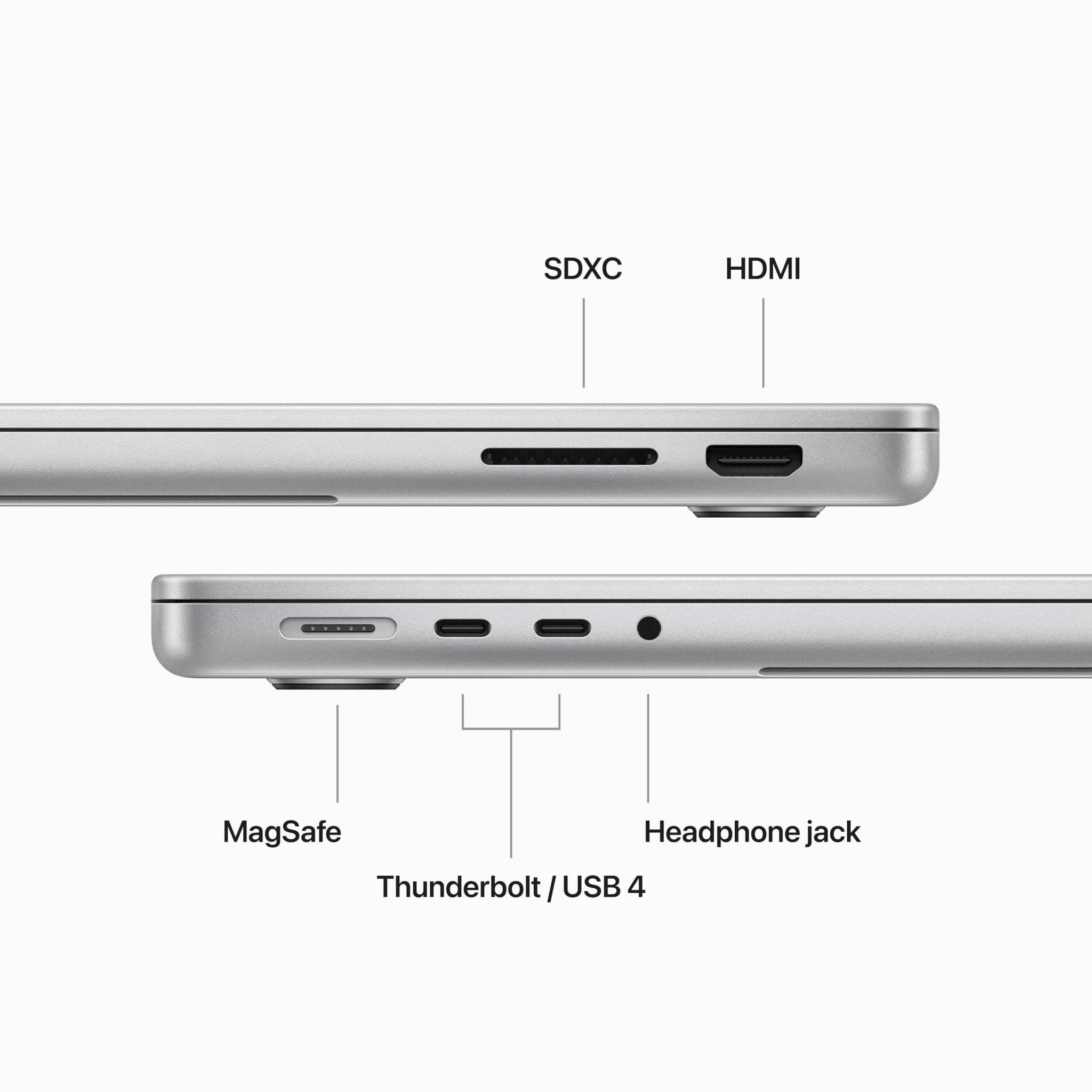 Apple 2023 MacBook Pro Laptop M3 chip with 8‑core CPU, 10‑core GPU: 14.2-inch Liquid Retina XDR Display, 8GB Unified Memory, 512GB SSD Storage. Works with iPhone/iPad; Silver Apple