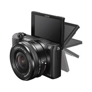Sony a5100 16-50mm Mirrorless Digital Camera with 3-Inch Flip Up LCD Black Sony