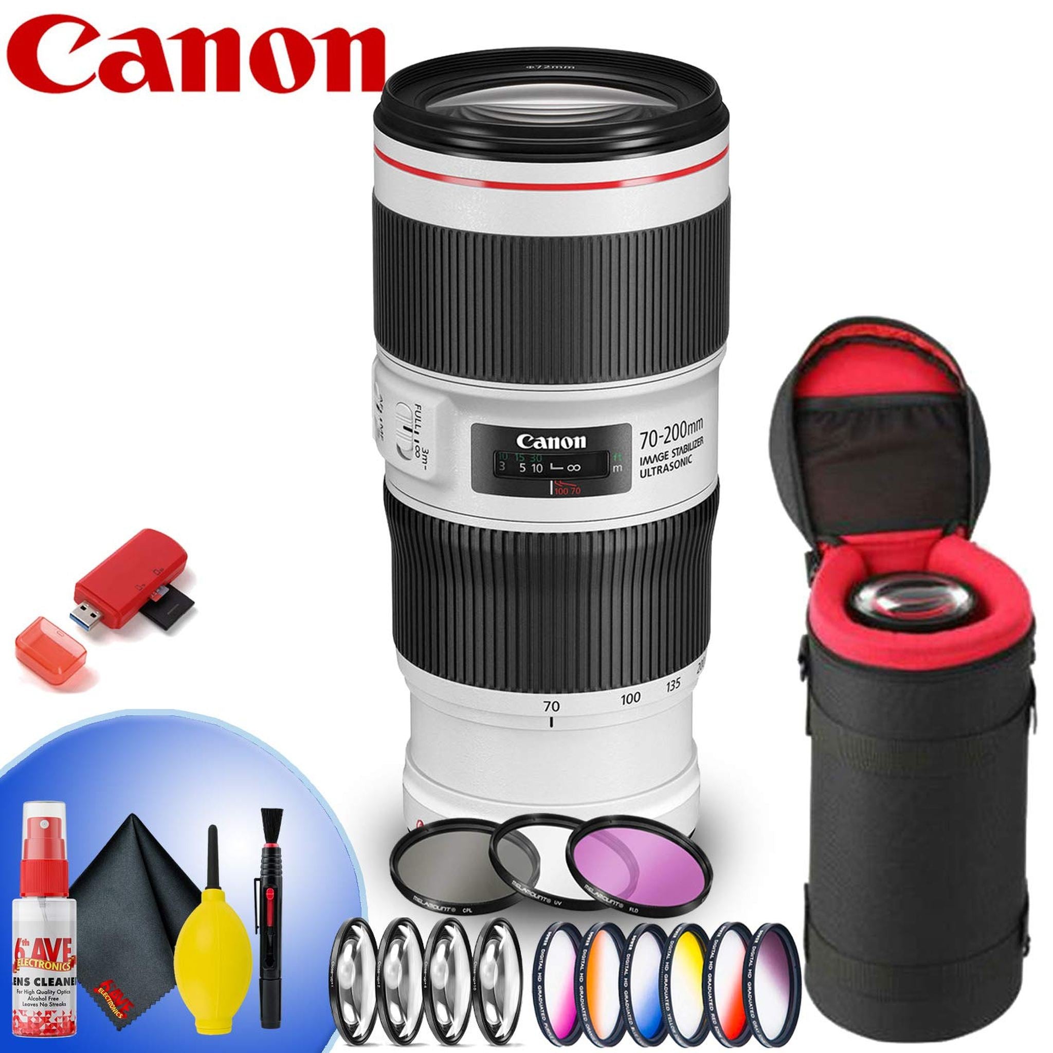 Canon EF 70-200mm f/4L IS II USM Lens - Professional Telephoto Prime Lens Canon