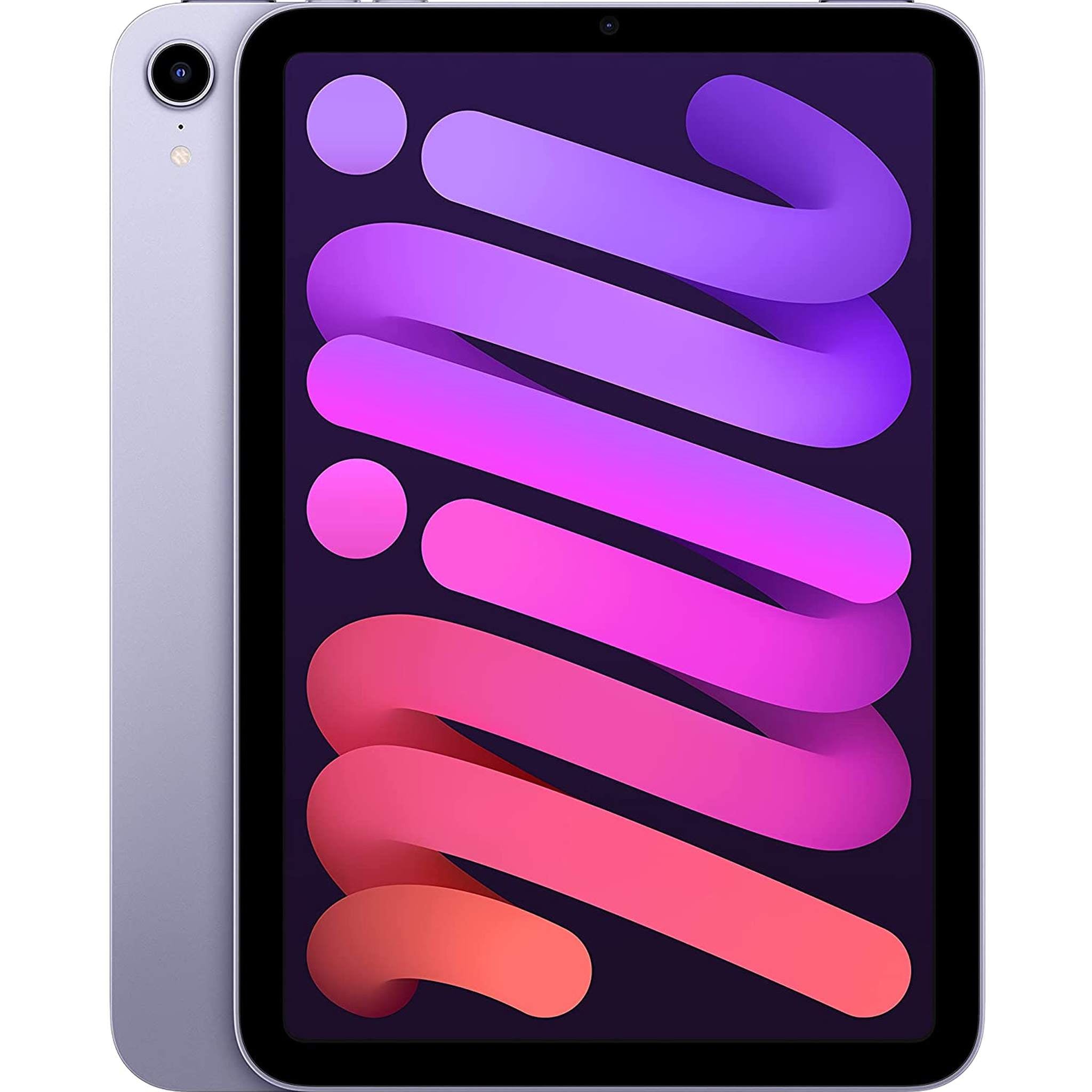 Apple iPad Mini 6 64GB, Wi-Fi, Purple Bundle with Purple Moroccan Sleeve Apple