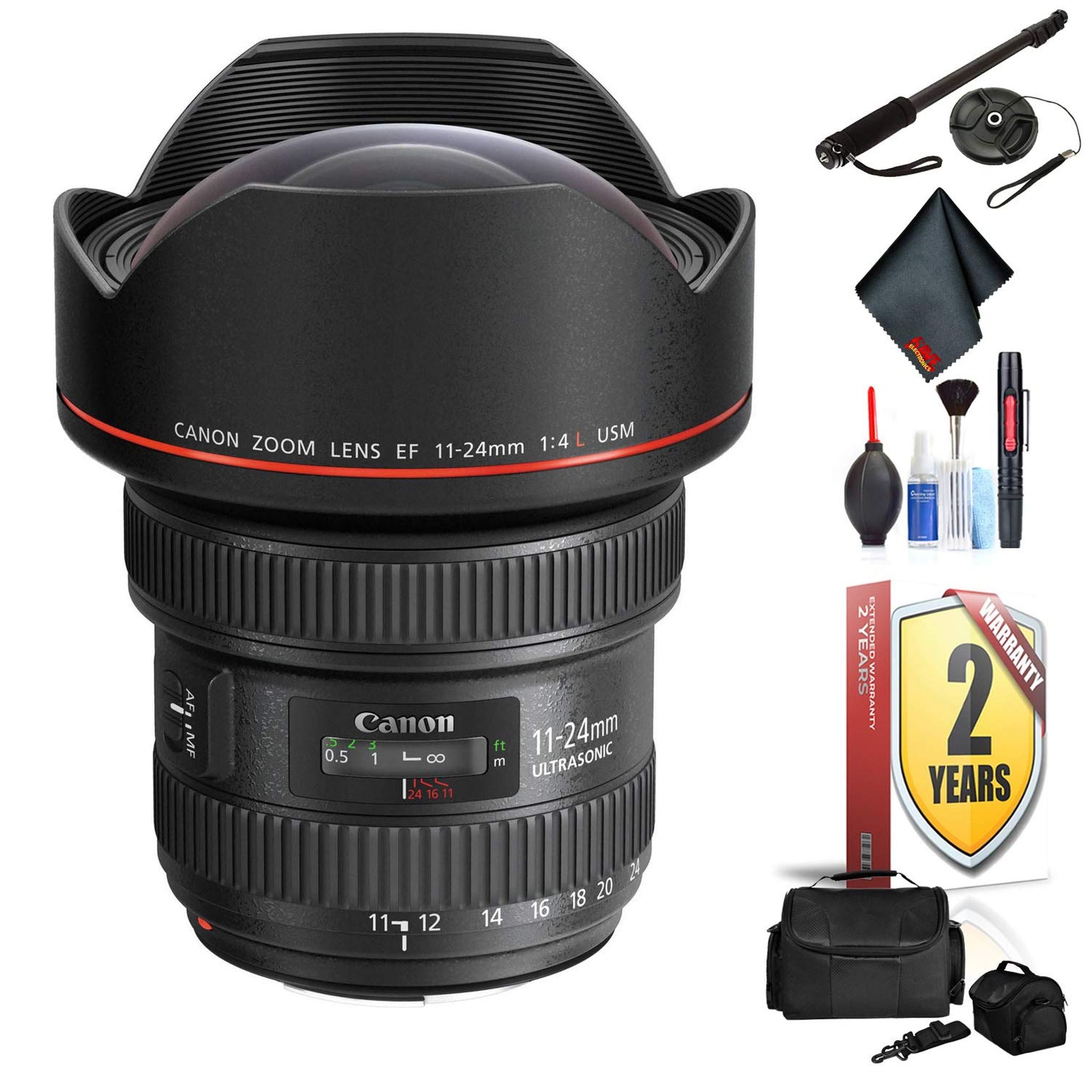 Canon EF 11-24mm F/4L USM Lens for Canon 6D, 5D Mark IV, 5D Mark III, 5D Mark II, 6D Mark II, 5Dsr, 5Ds, 1Dx, 1Dx Mark I Canon