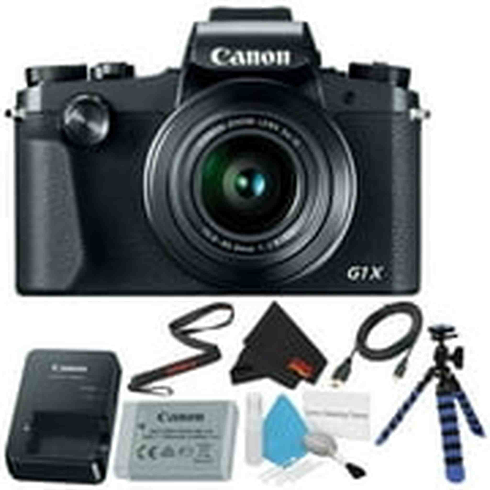 6Ave Canon PowerShot G1 X Mark III Digital Camera #2208C001 International Version No Warranty + Deluxe Cleaning Kit + Canon