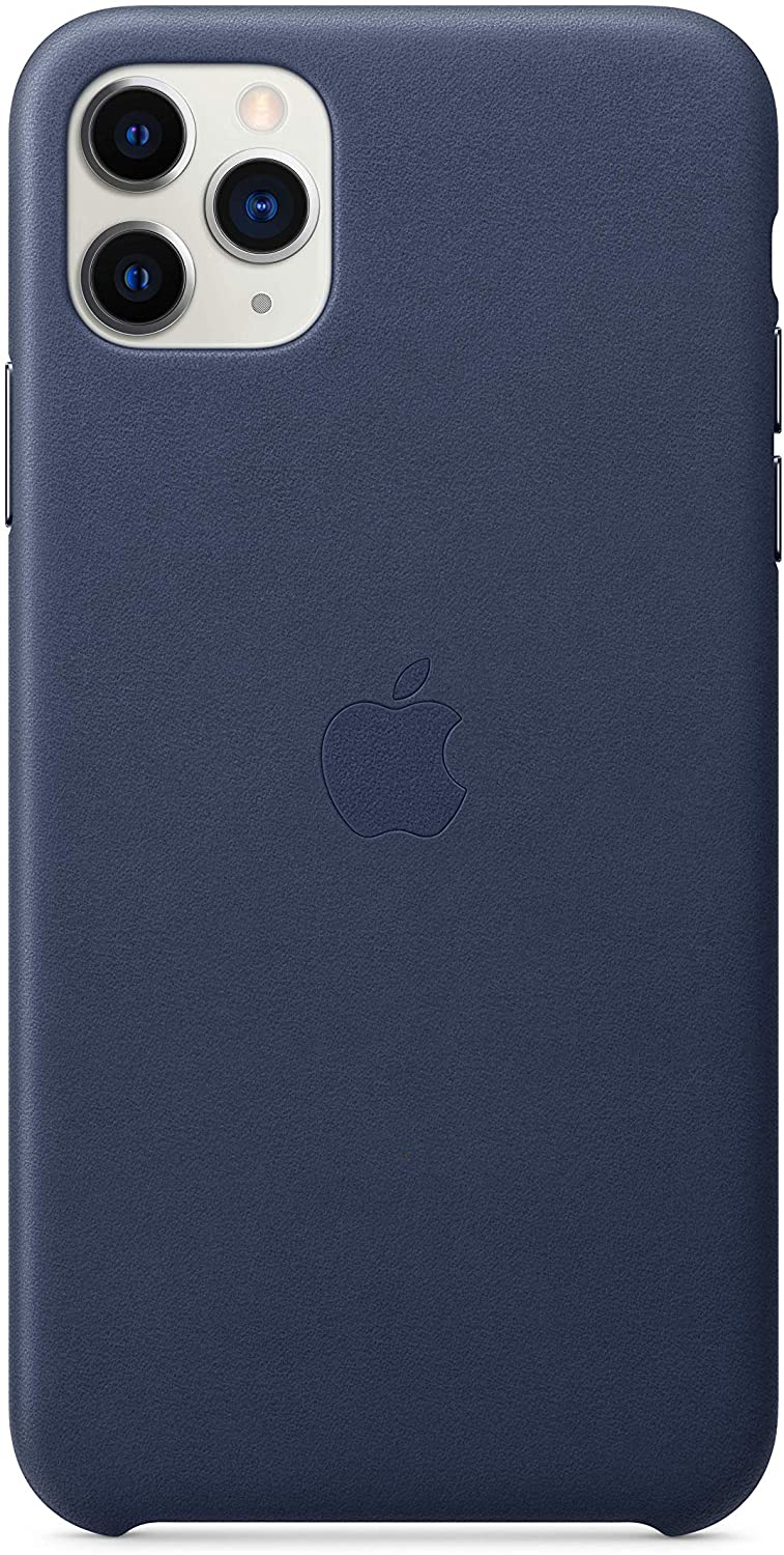Apple Leather Case for iPhone 11 Pro Max - Midnight Blue - Refurbished Apple