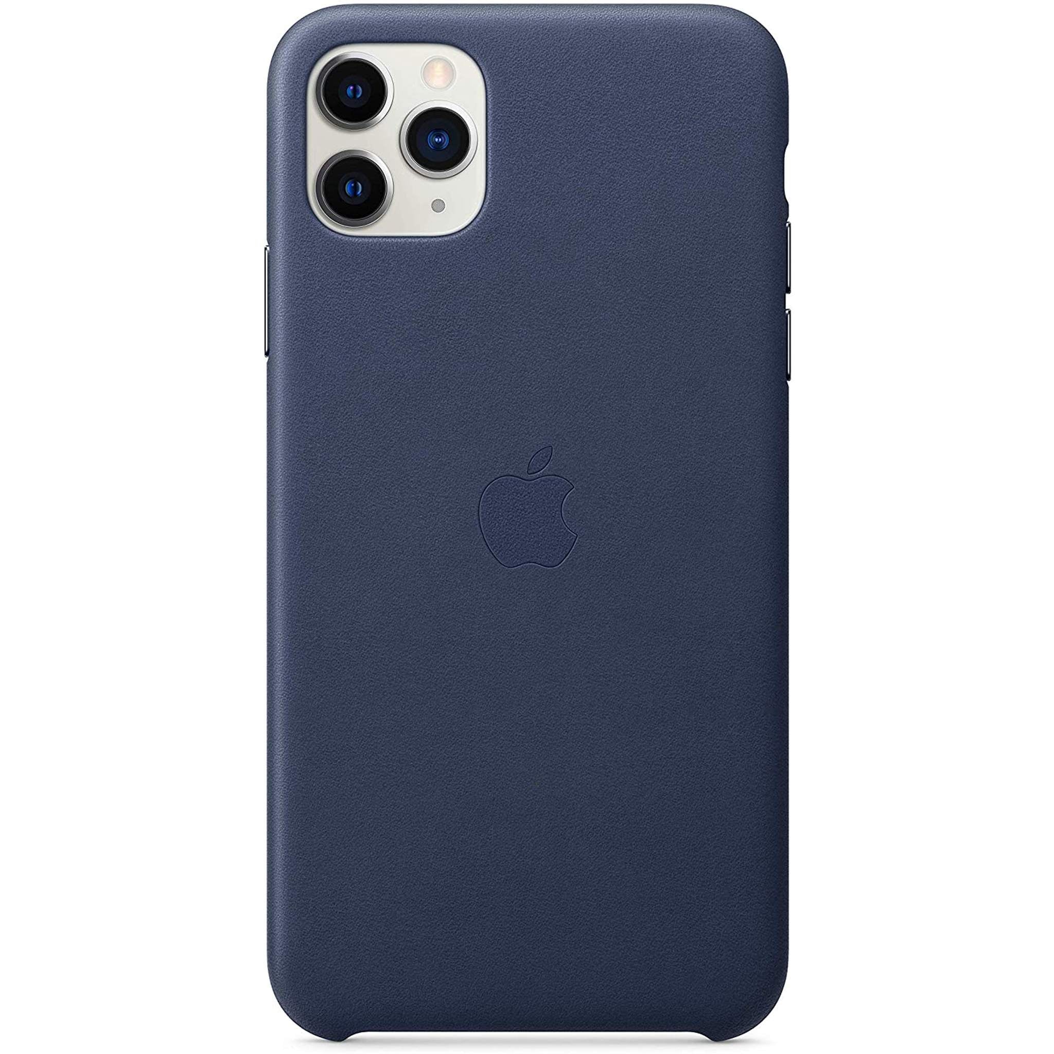 Apple Leather Case for iPhone 11 Pro Max - Midnight Blue - Used Apple